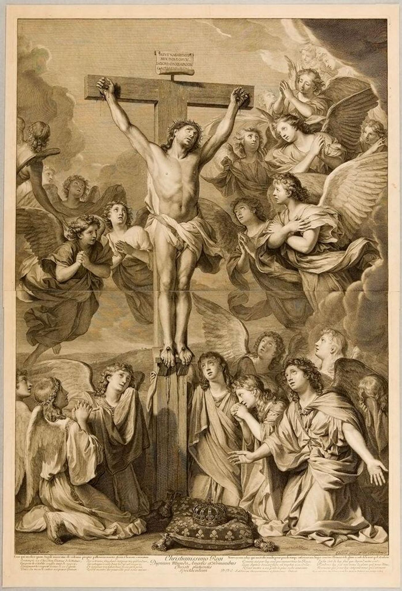 Crucifixion by Gérard Edelinck