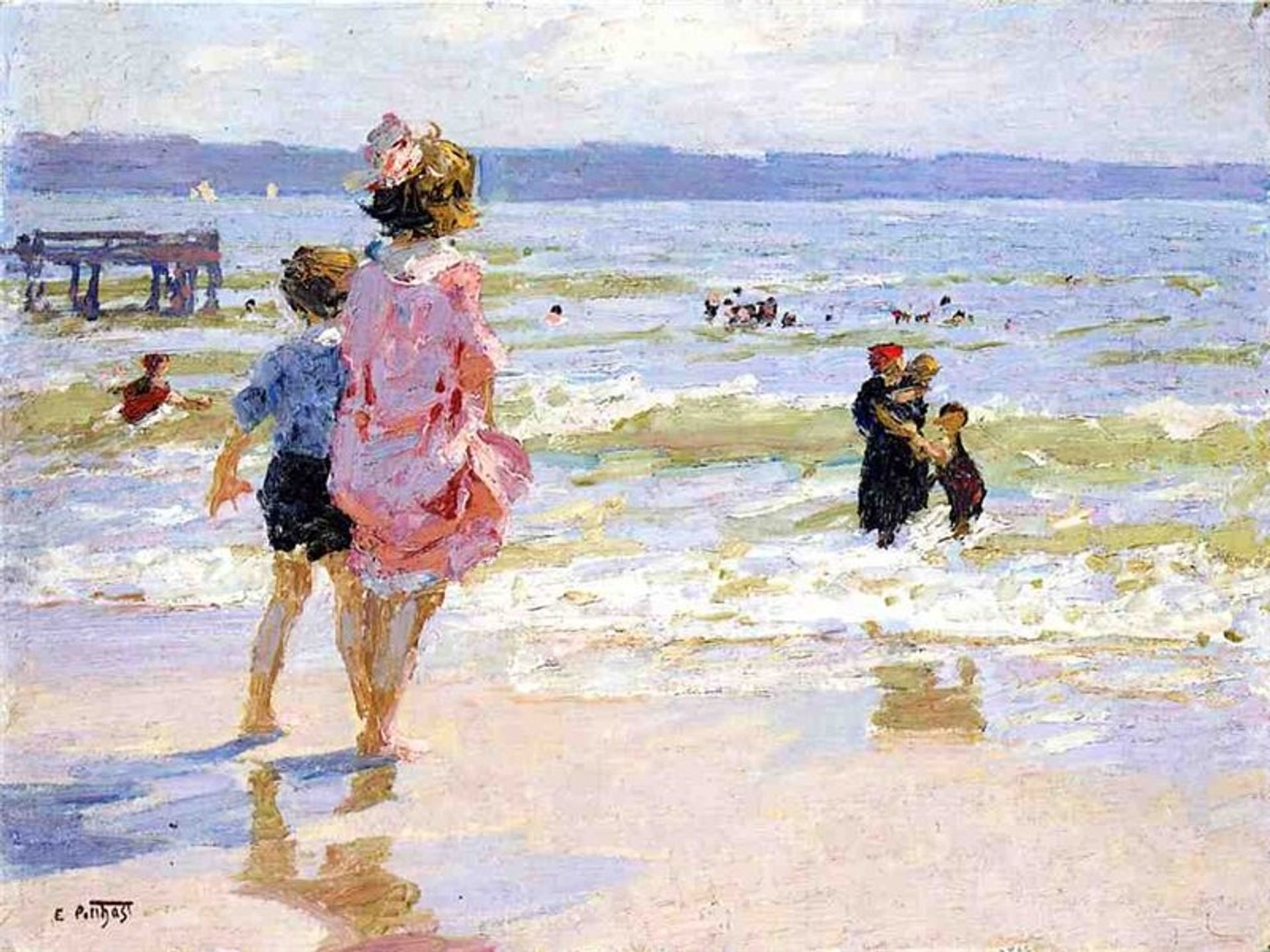 At the Seashore by Edward Henry Potthast