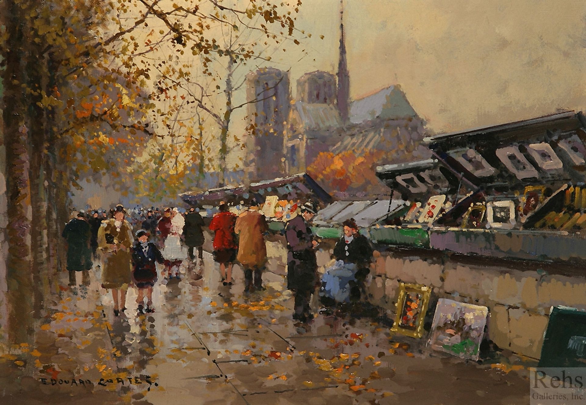 Bouquinistes by Edouard Cortes
