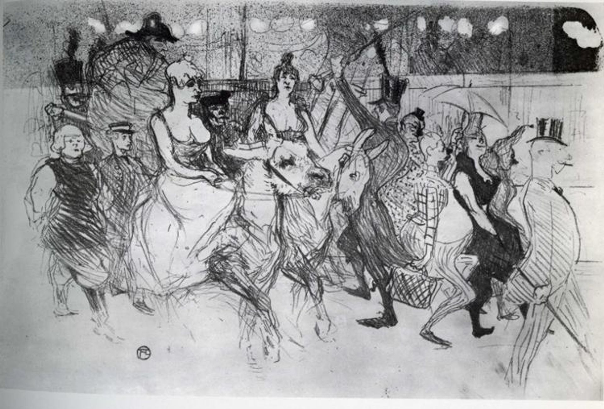 Gala at the Moulin Rouge by Henri de Toulouse-Lautrec