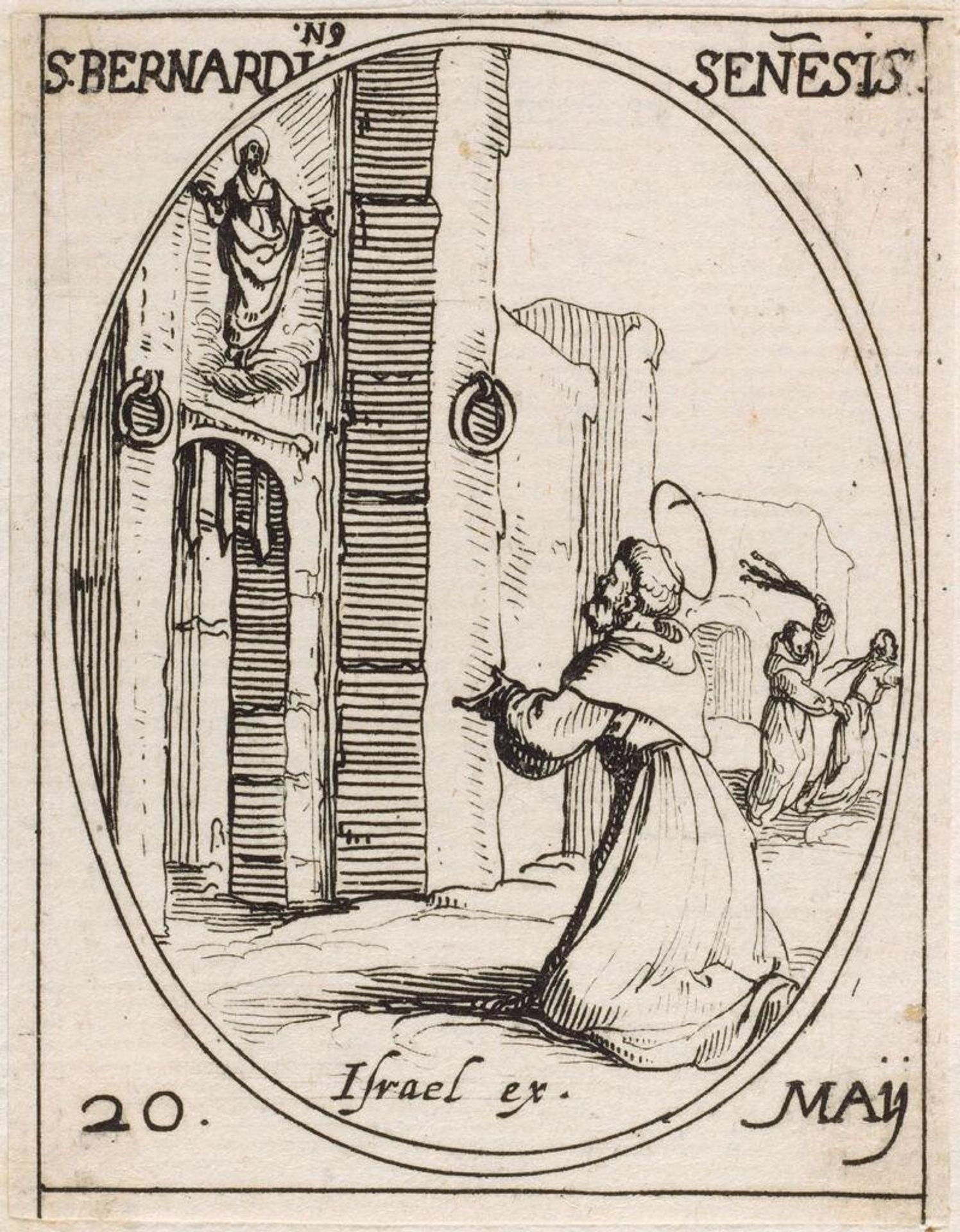 Saint Bernard of Sienna by Jacques Callot