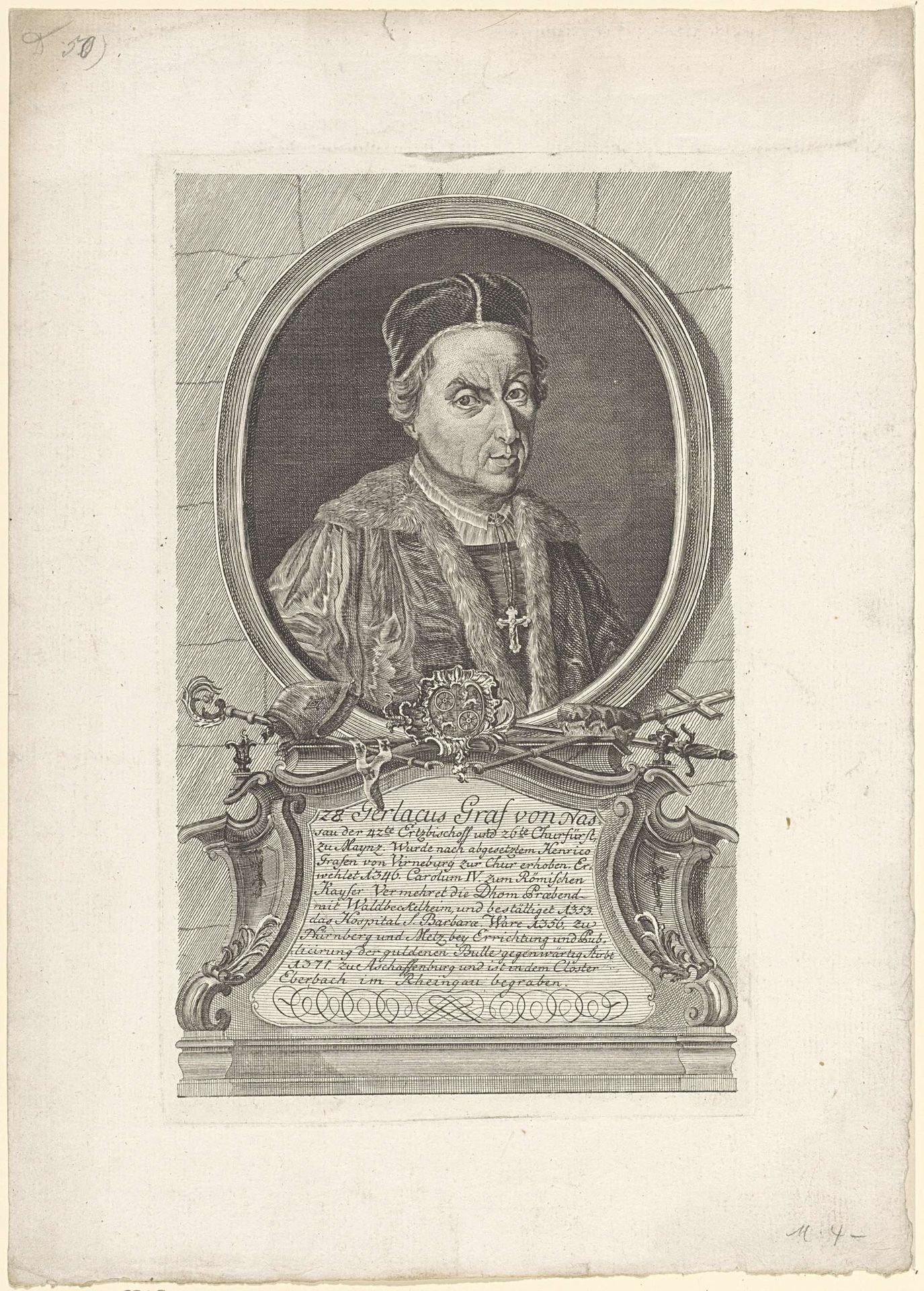 Portret van Gerlach van Nassau by Anonymous