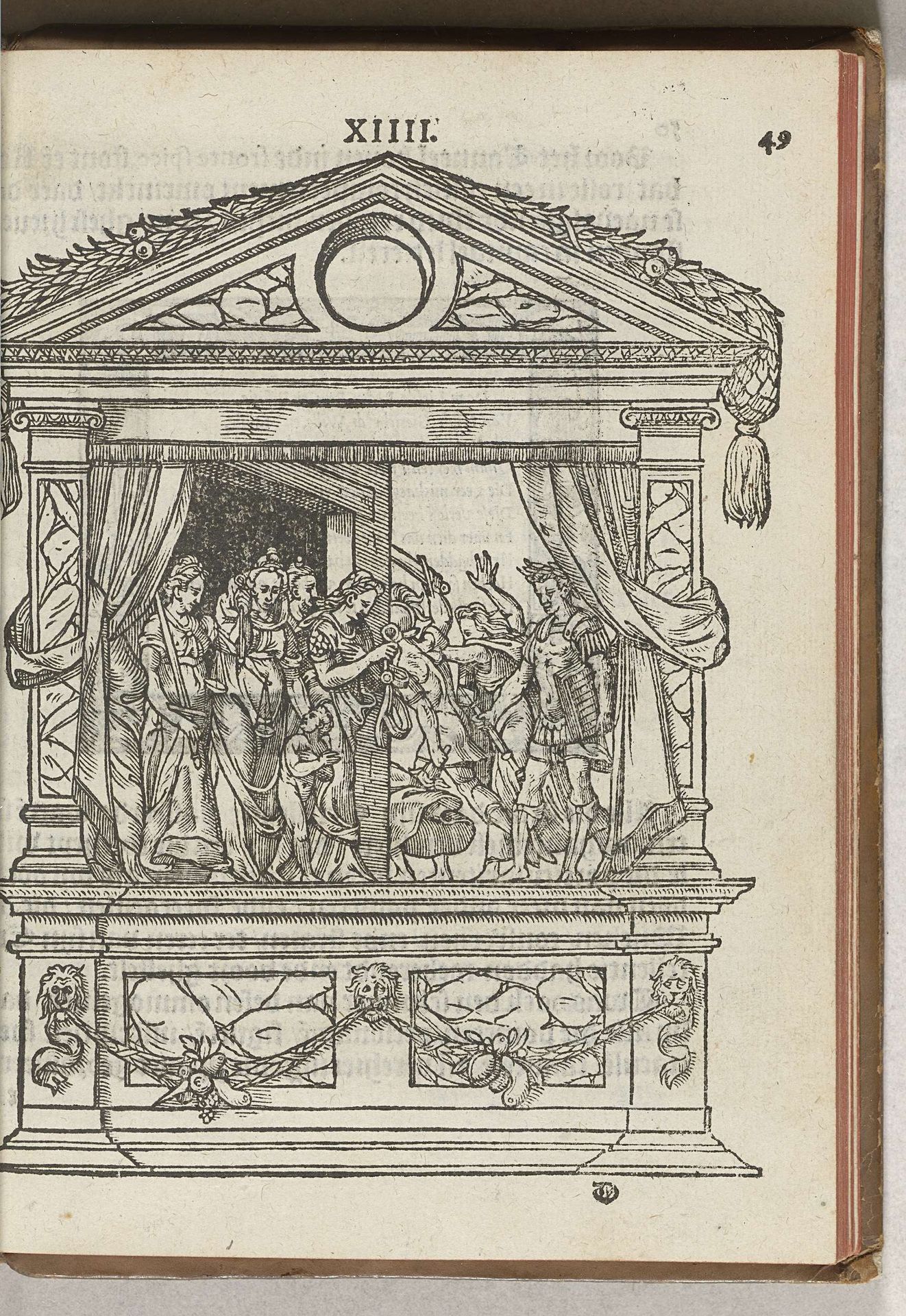 Derde versierde stellage met toneel: de prins bevrijdt de deugden uit gevangenschap, 1577 by Antoni van Leest
