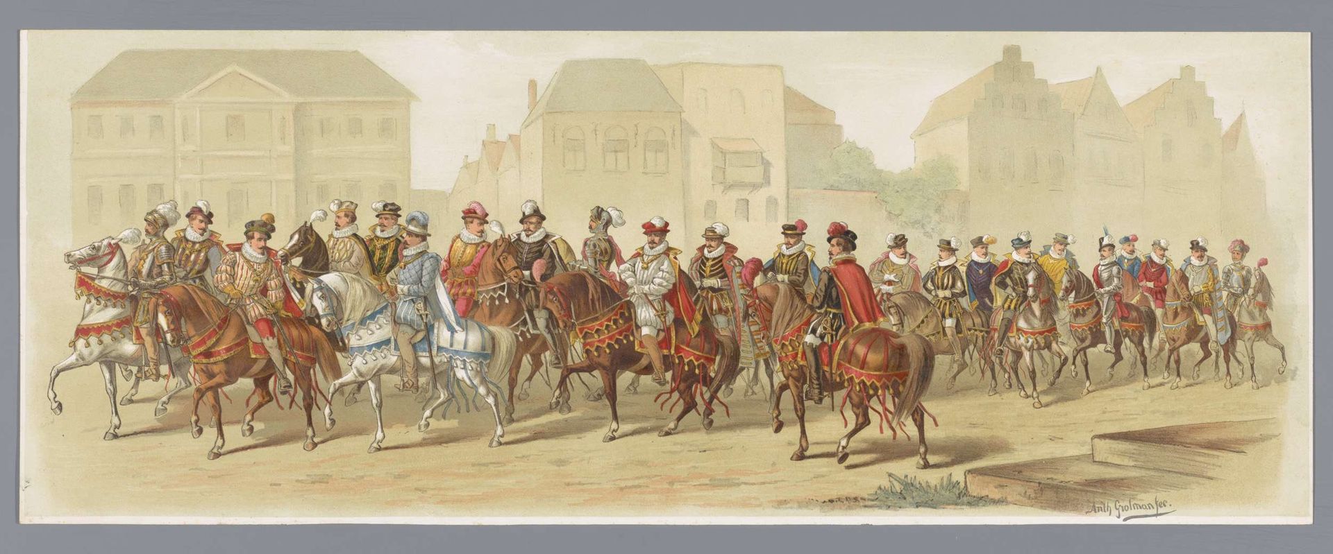 Utrechtse maskerade van 1881 (vijfde plaat) by Anonymous
