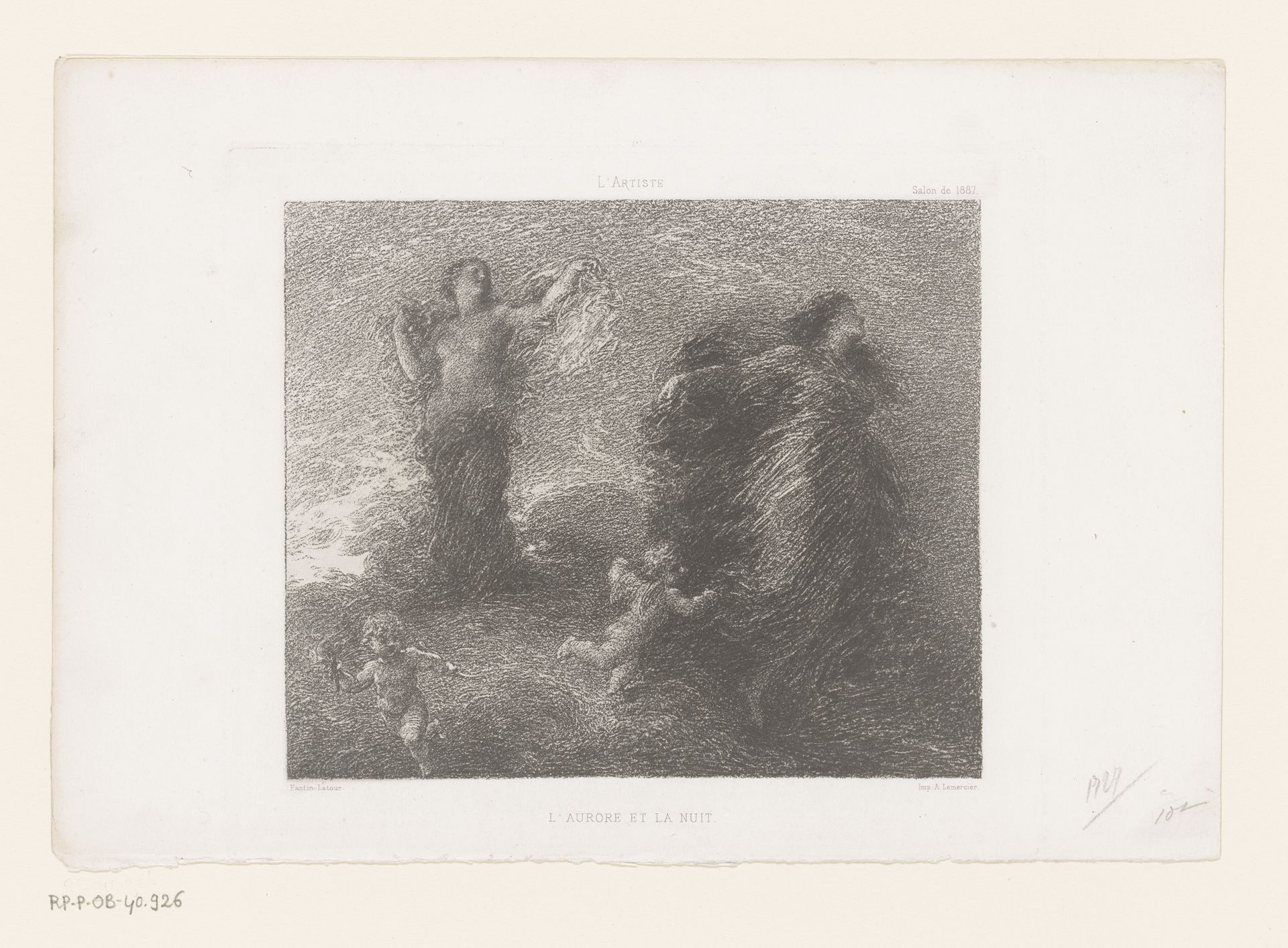 Dageraad en Nacht by Henri Fantin-Latour