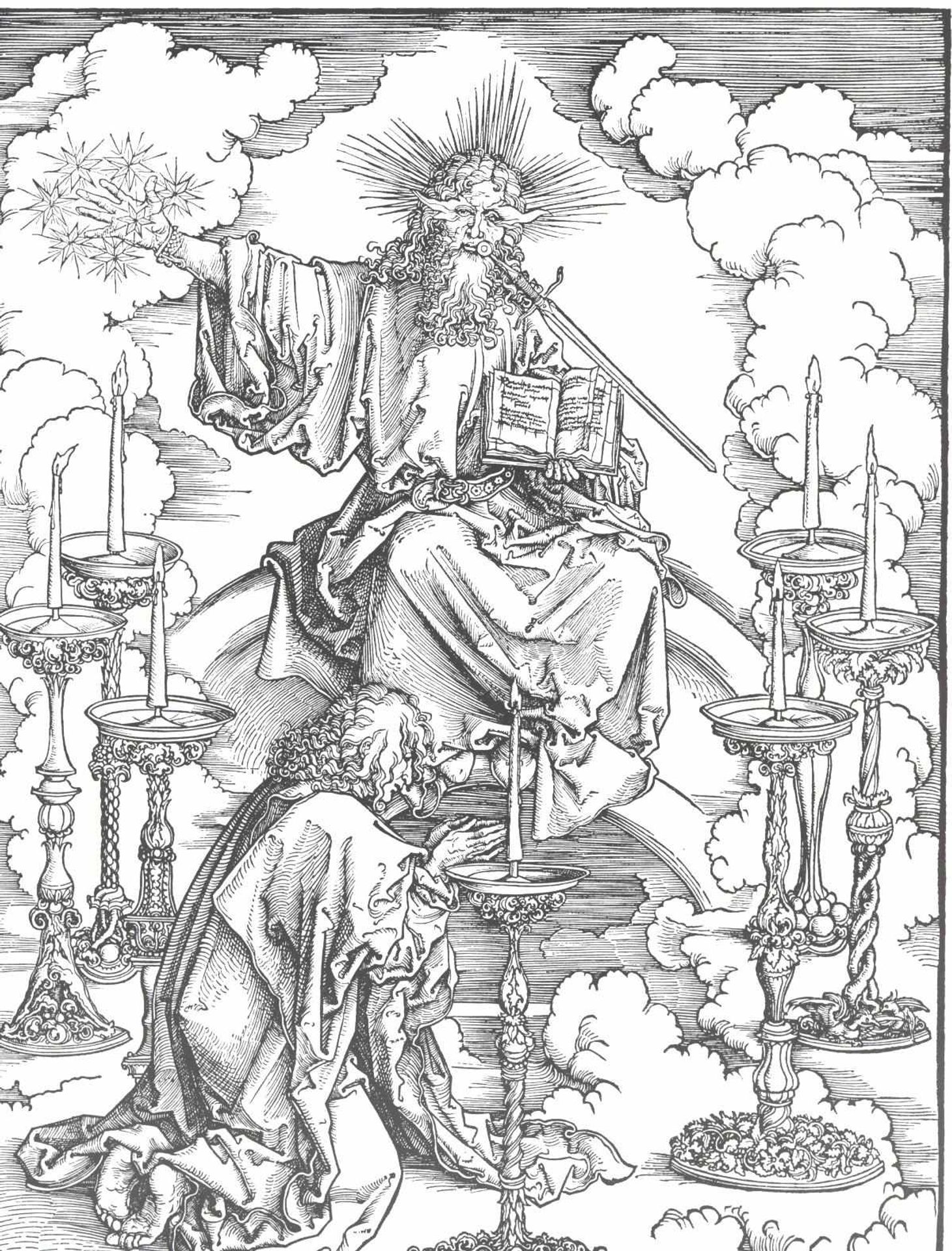 St John`s Vision of Christ and the Seven Candlesticks by Albrecht Durer