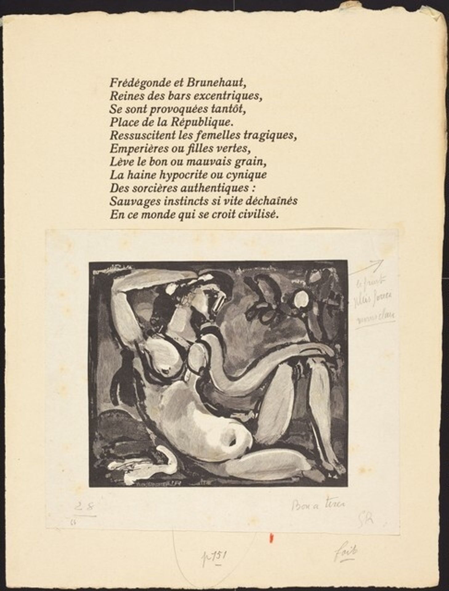 Reclining Nude by Georges Rouault