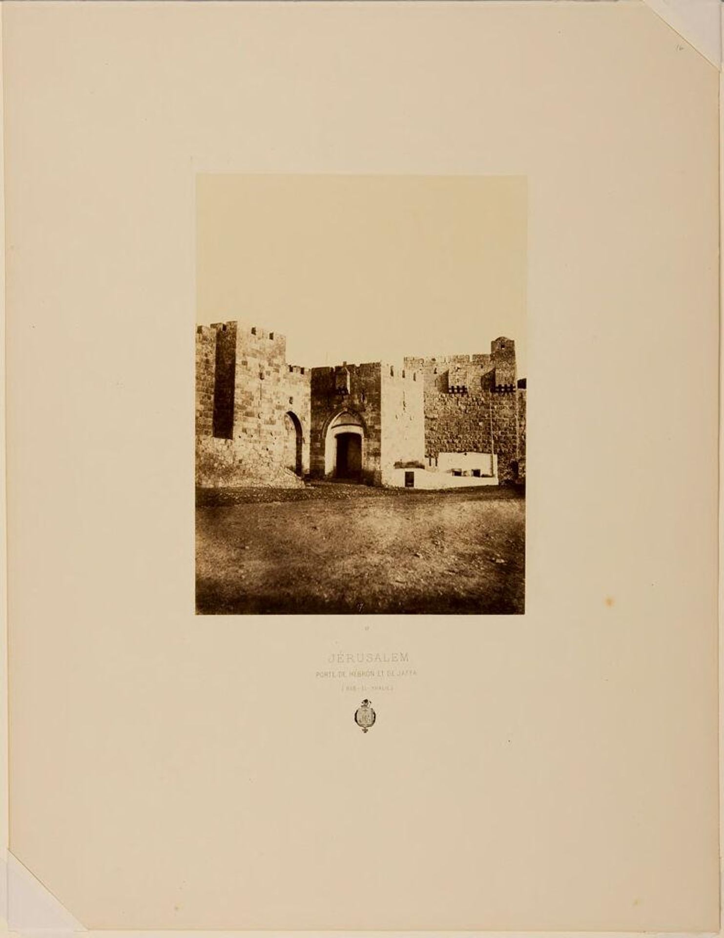 Jaffa and Hebron Gate, Jerusalem by Louis de Clercq