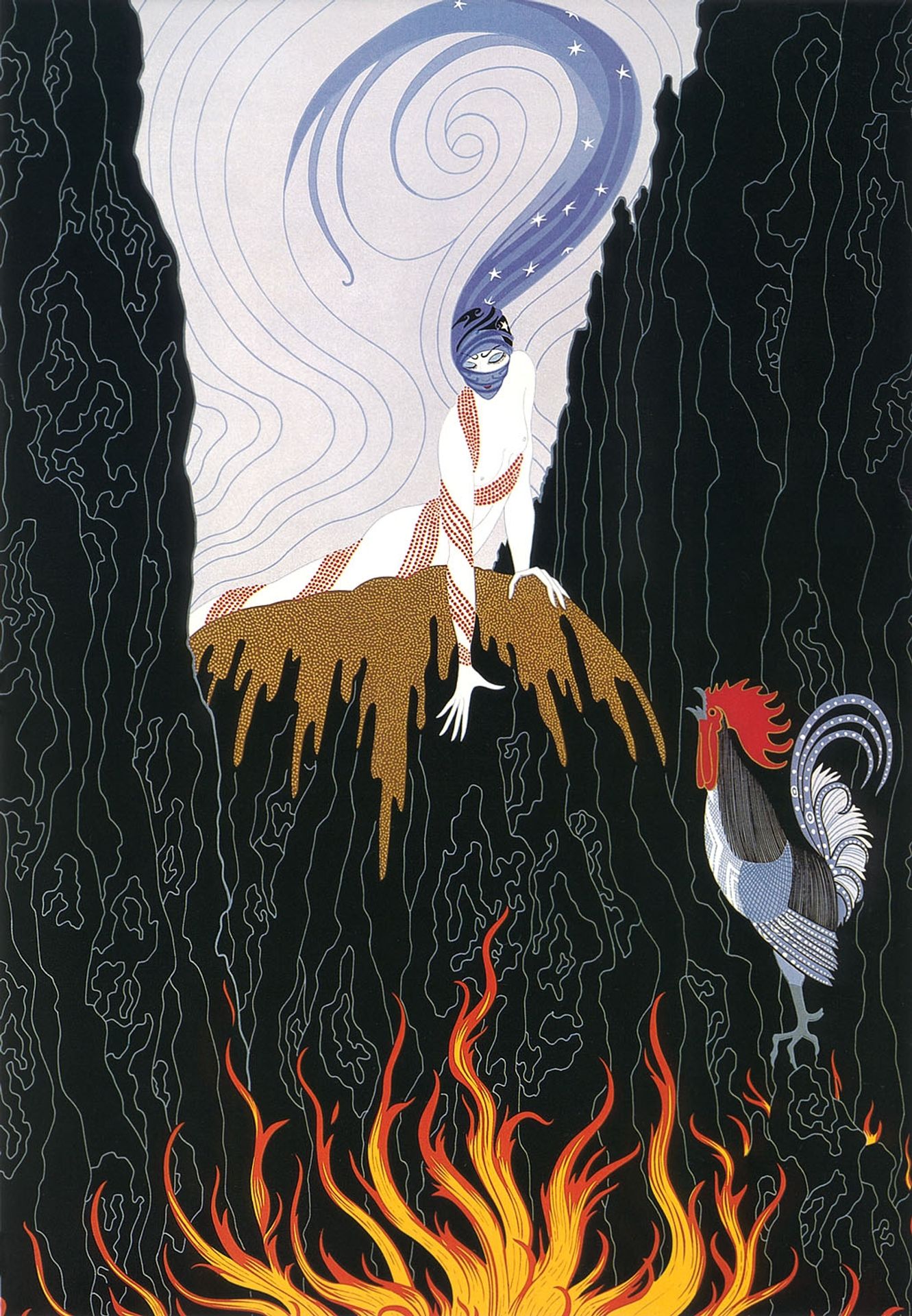 The French Rooster by Erte