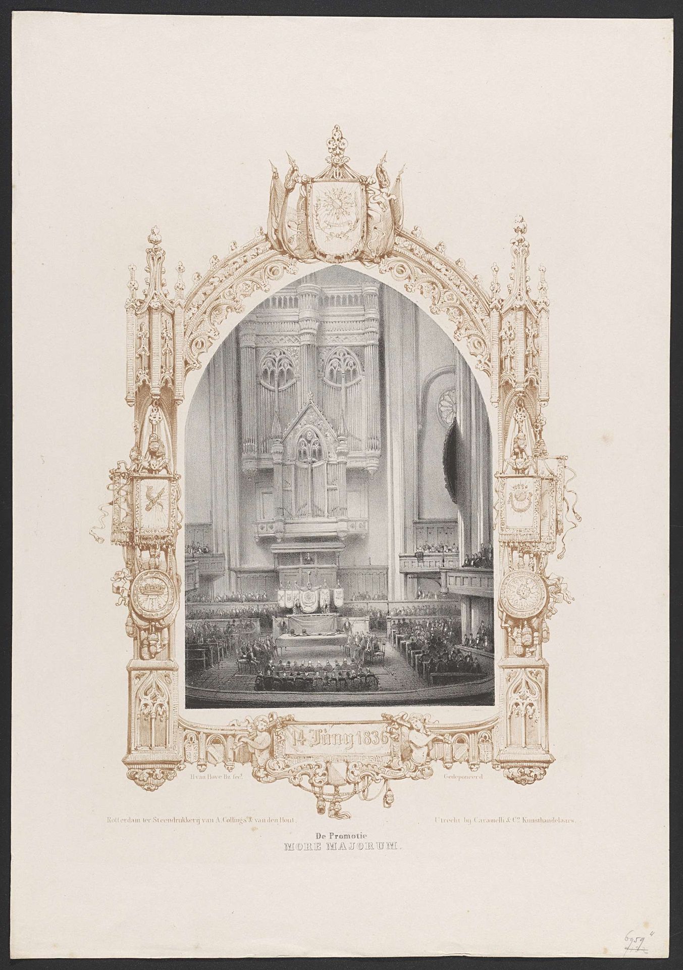 Promotie More Majorum, 1836 by Huib van Hove Bz
