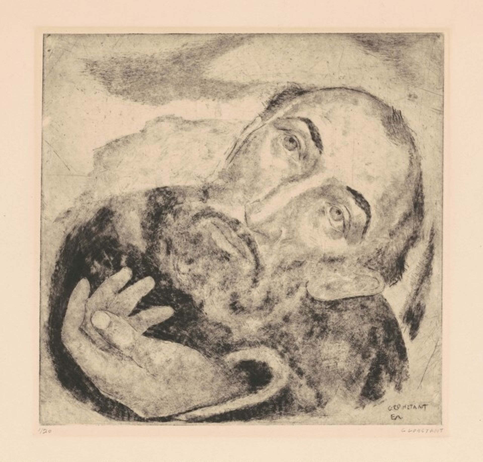 Head of a Man by George Constant