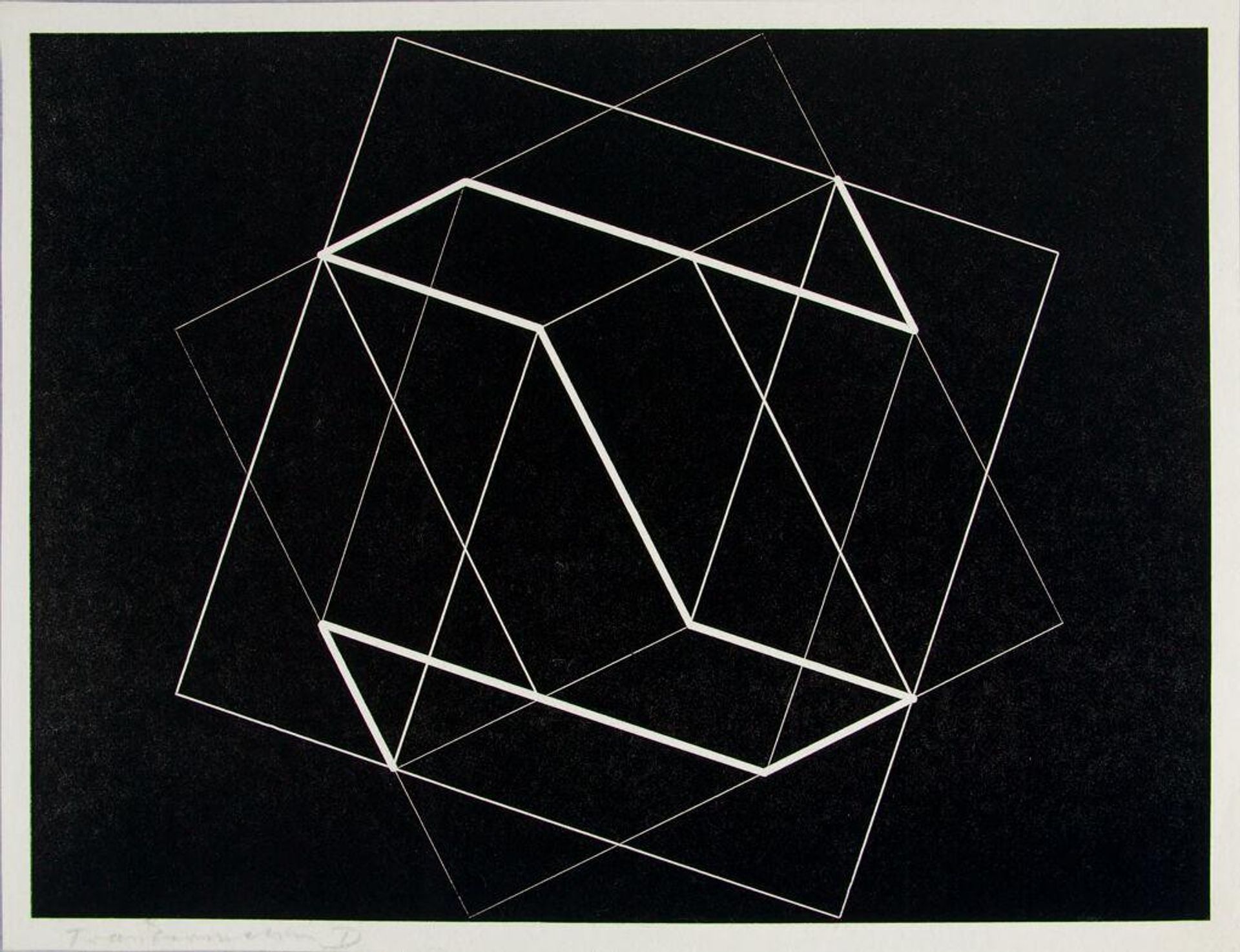 Reproduction of Transformation D by Josef Albers by Josef Albers
