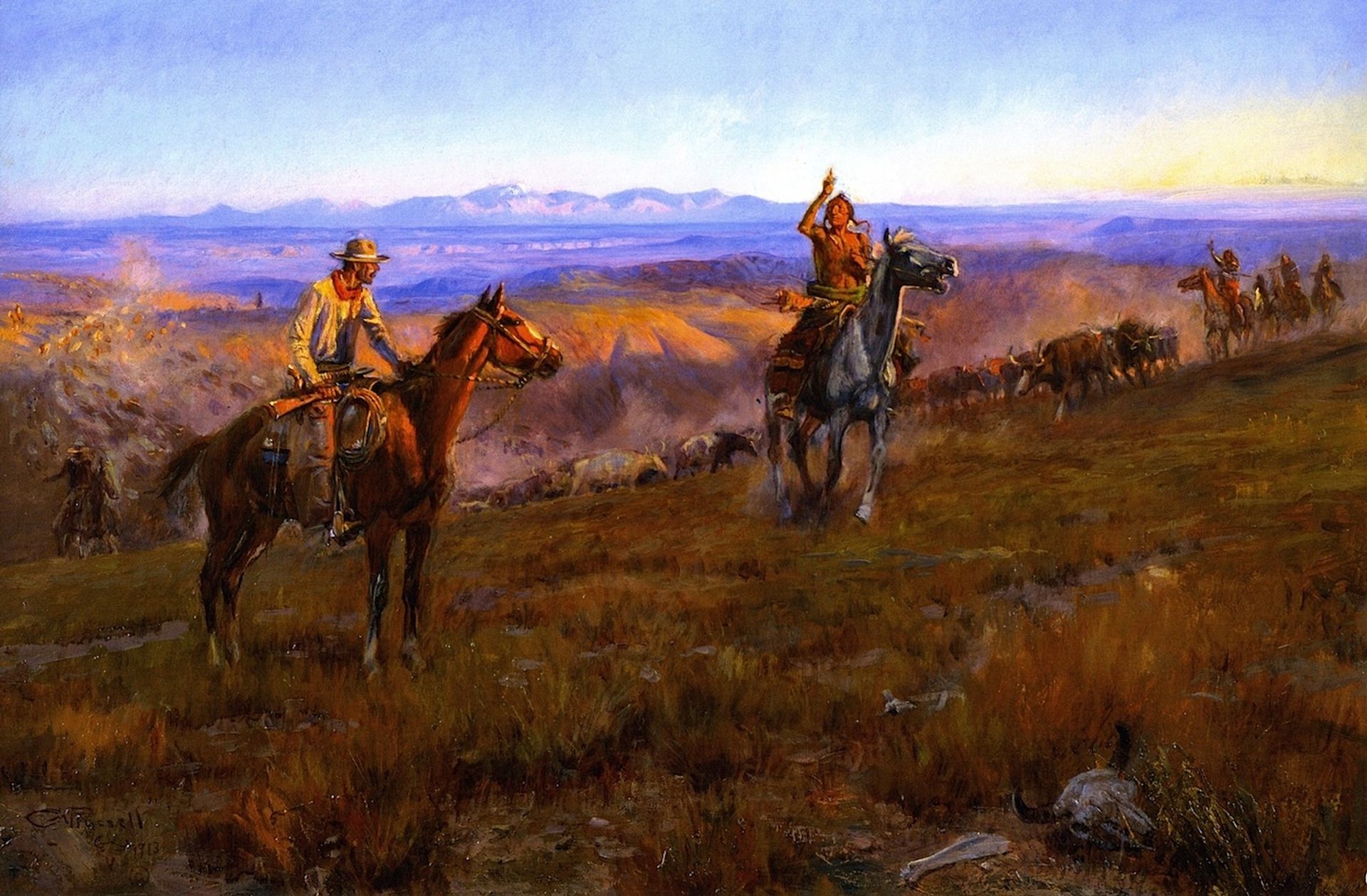Toll Collectors by Charles M. Russell