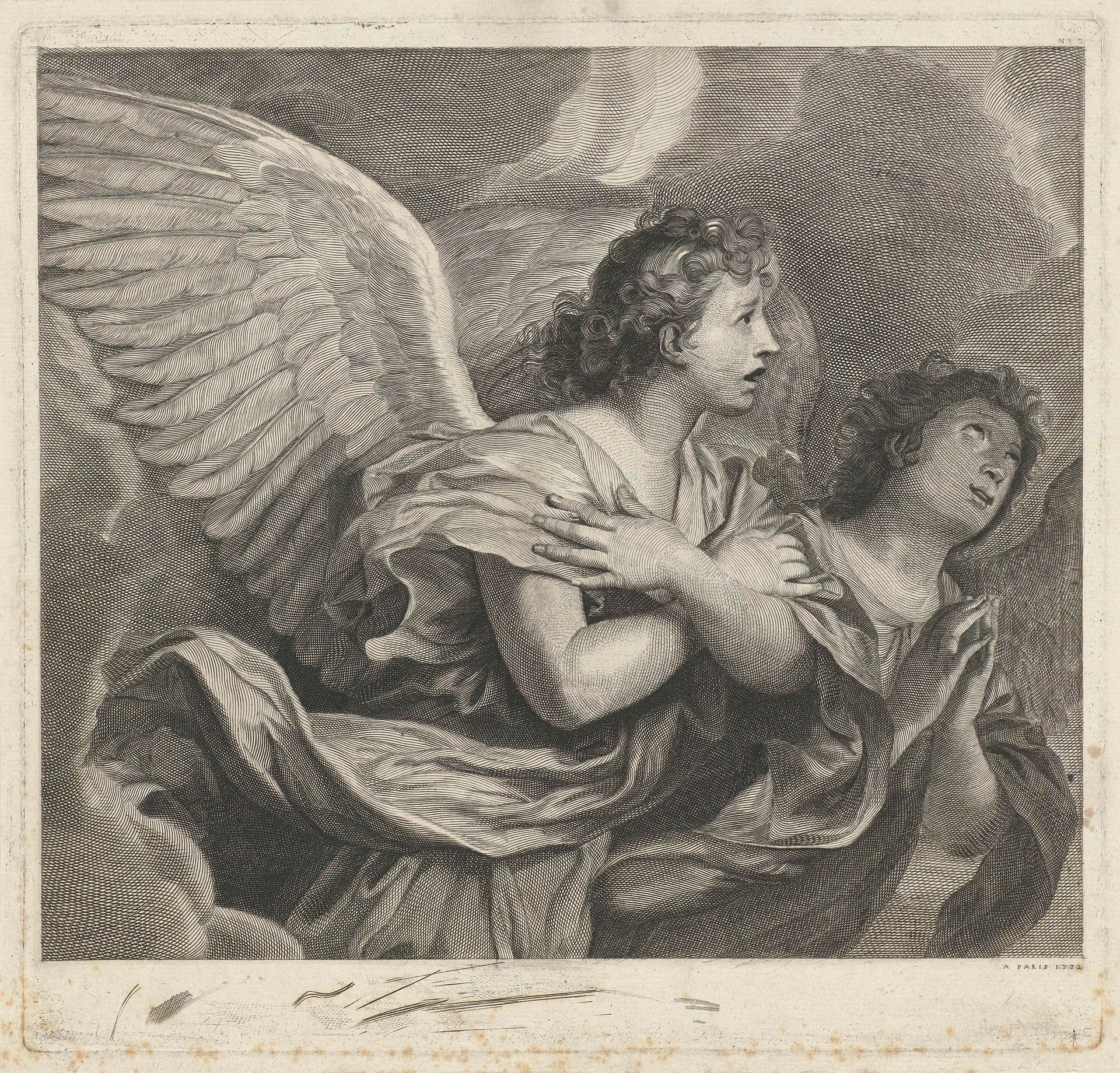 Twee engelen by Pieter Willem van Megen