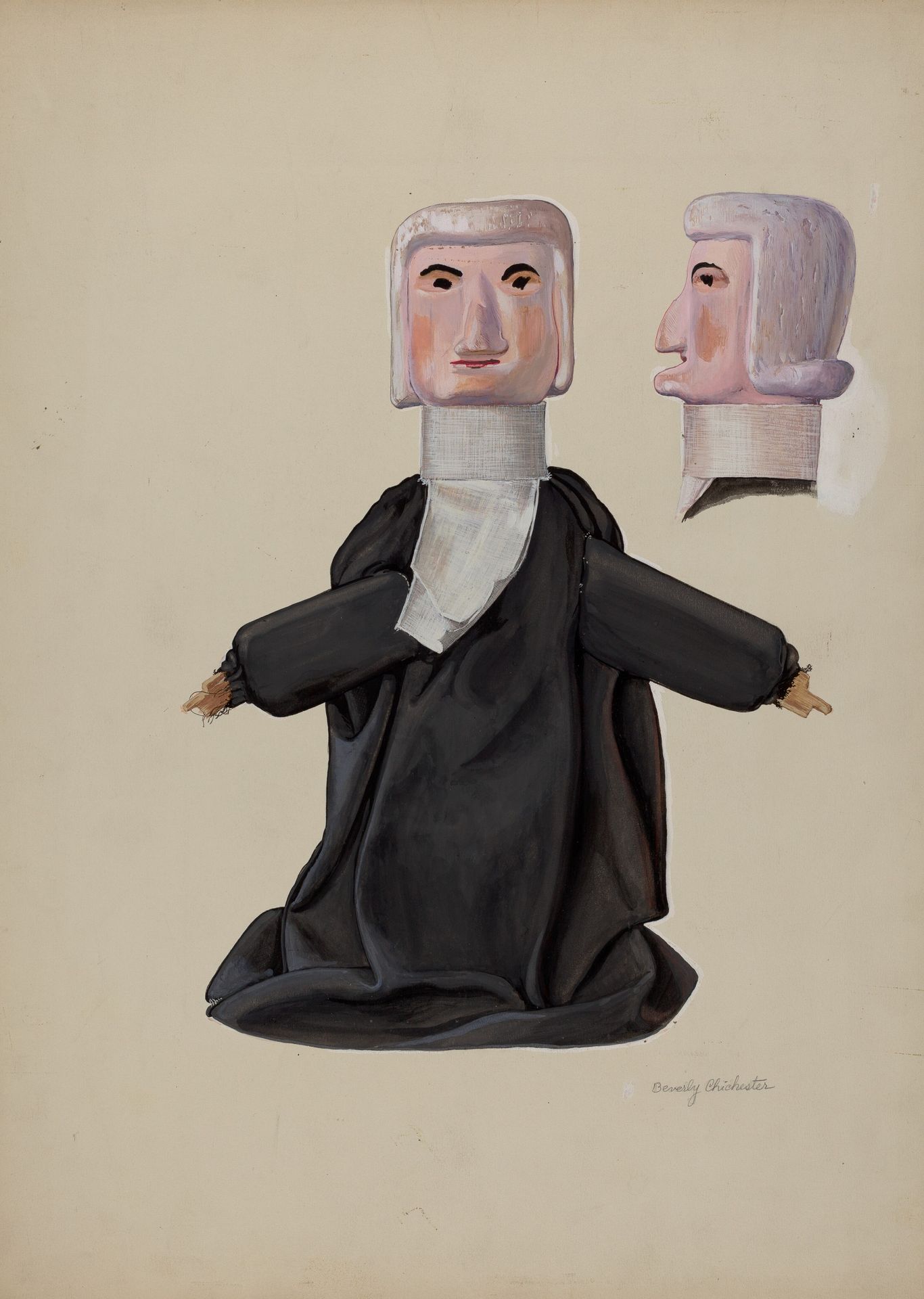 Judge Hand Puppet by Beverly Chichester
