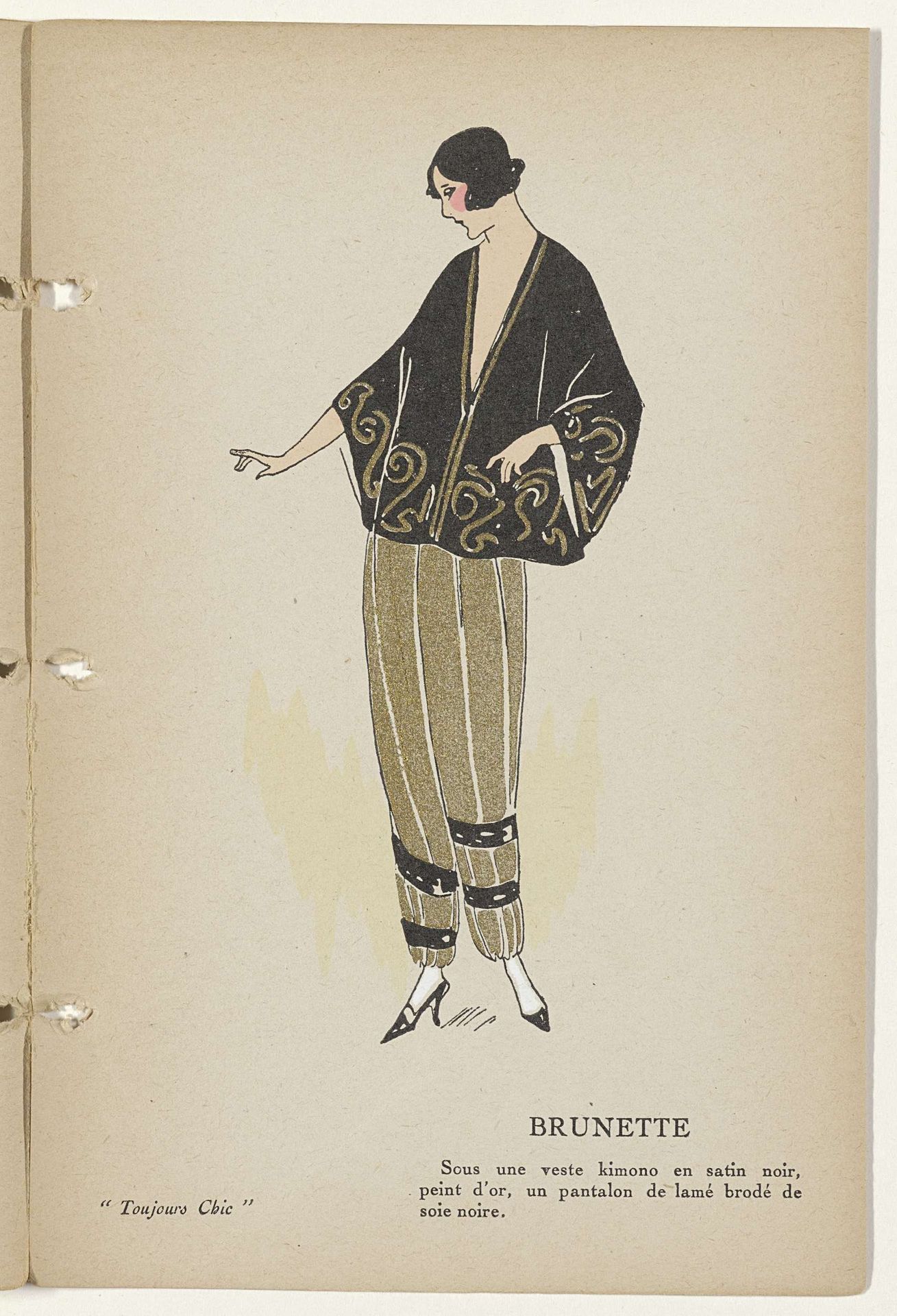 Toujours Chic Les Deshabillés, Hiver 1921-1922: Brunette by G-P. Joumard