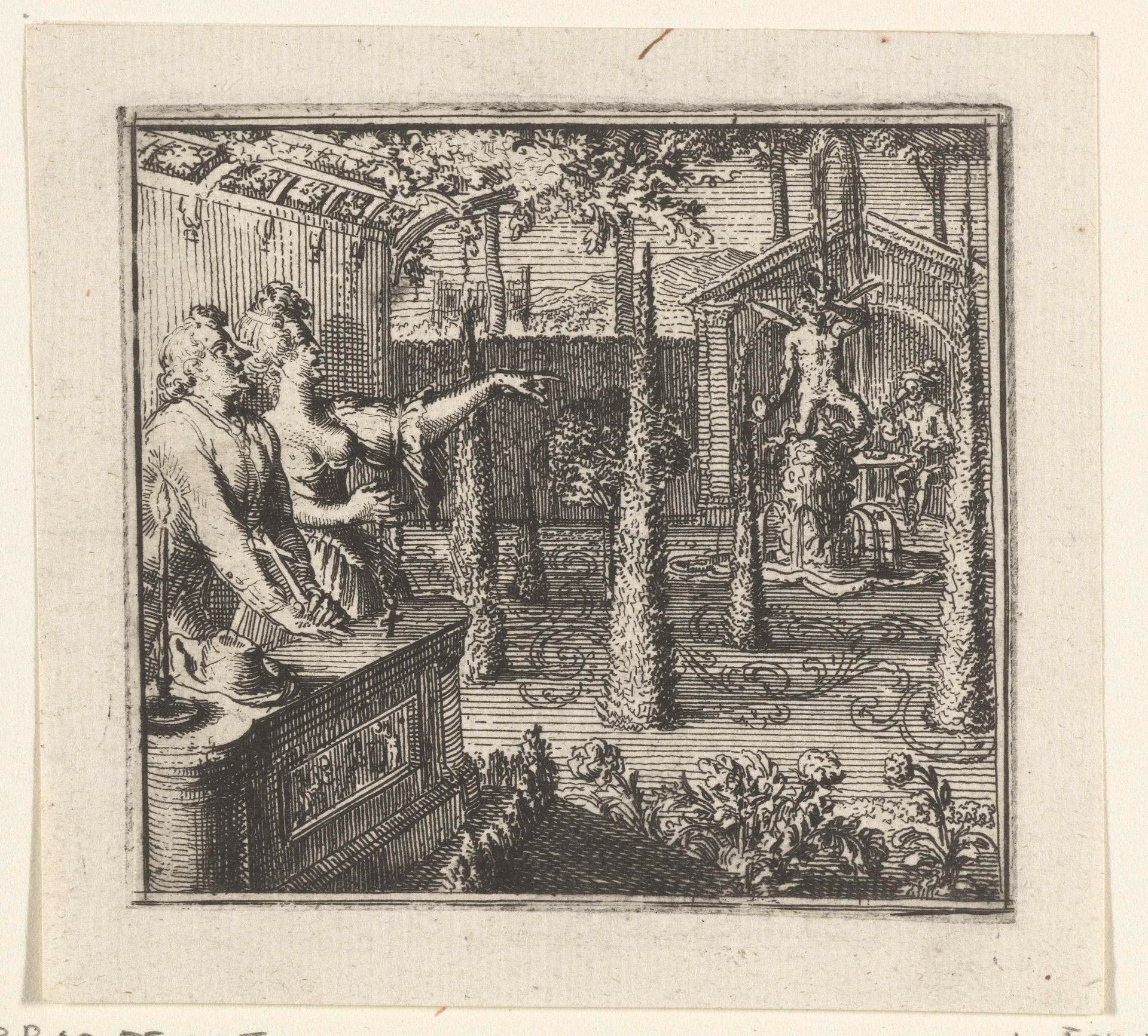 Illustratie voor de Decamerone van Boccaccio by Romeyn de Hooghe
