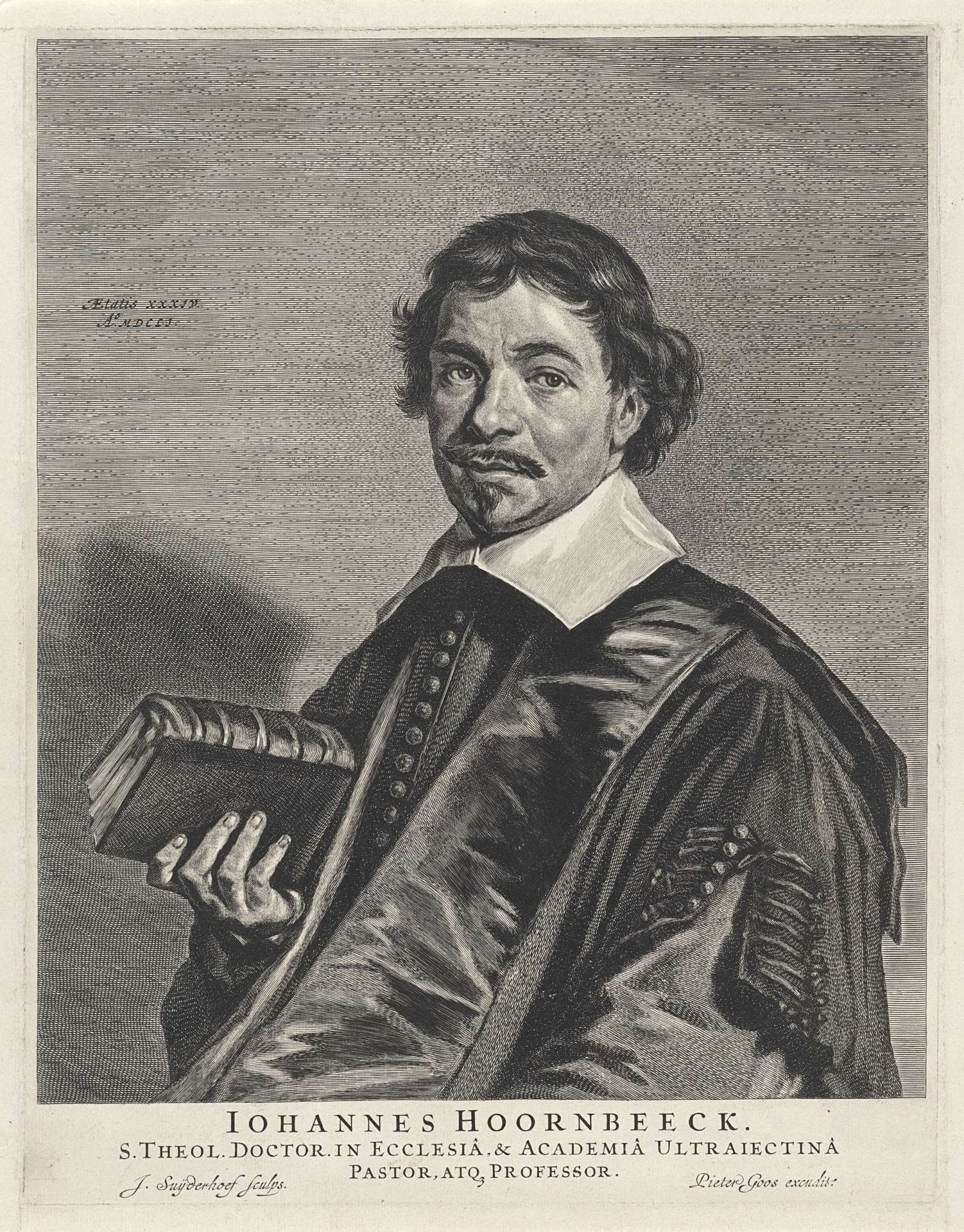 Portret van Johannes Hoornbeeck by Jonas Suyderhoef