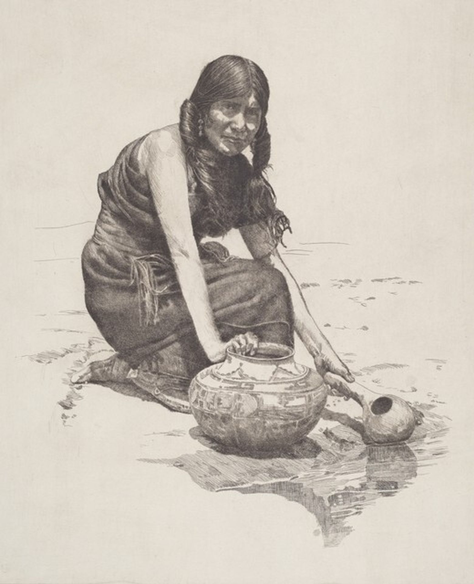 At the Spring by Charles Sindelaer