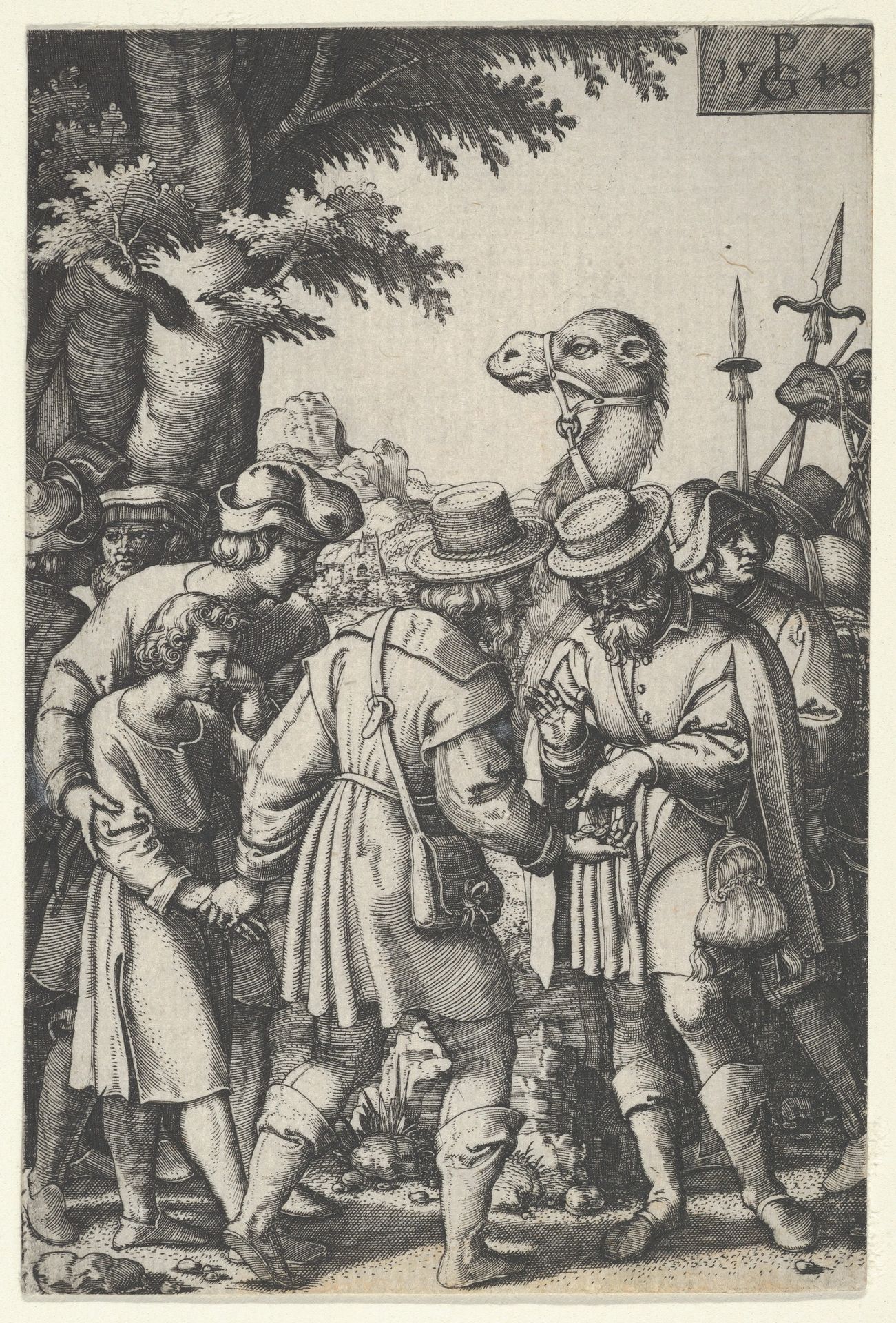 Joseph Sold to the Merchants, from The Story of Joseph by Georg Pencz