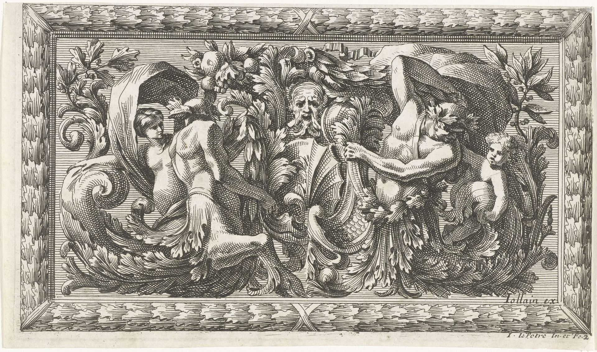 Ornamenteel paneel by Jean Lepautre