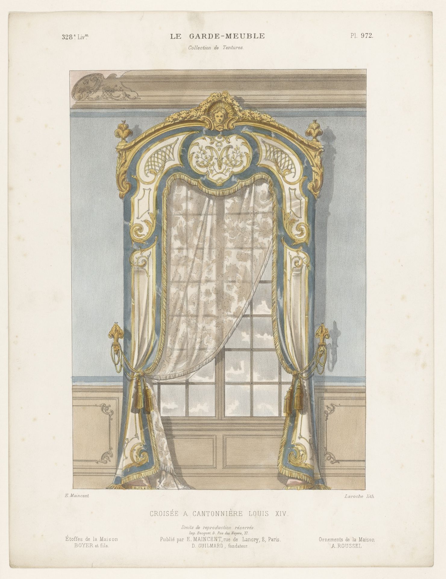 Venster met gordijnen by Léon Laroche