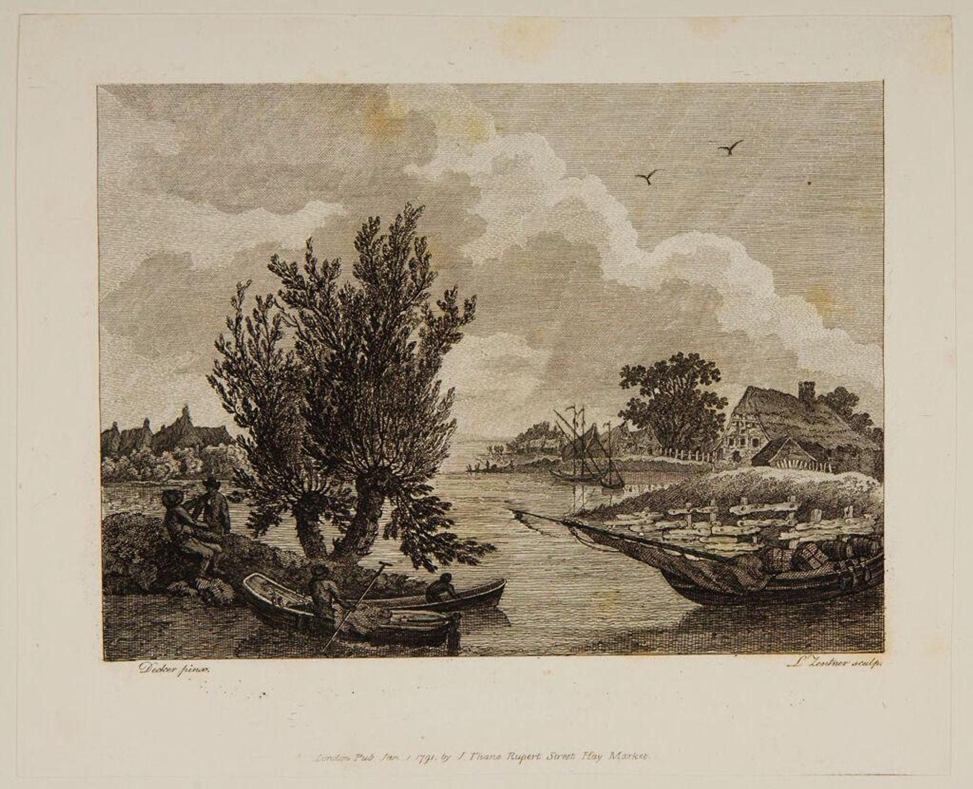 Scene on a River by J. L. L. C. Zentner