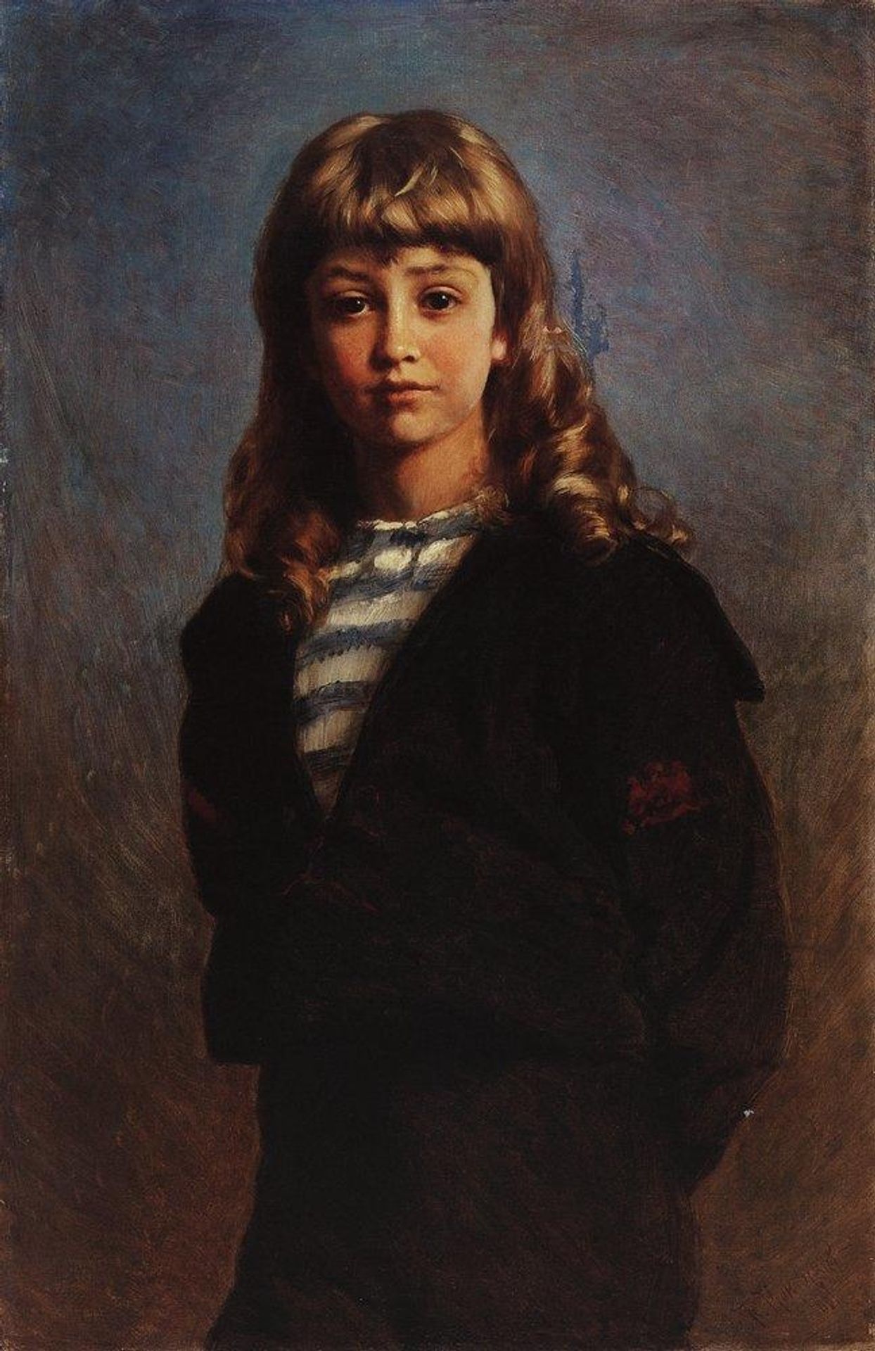 Serezha (Portrait of Son in Sailor Suit) by Konstantin Egorovich Makovsky