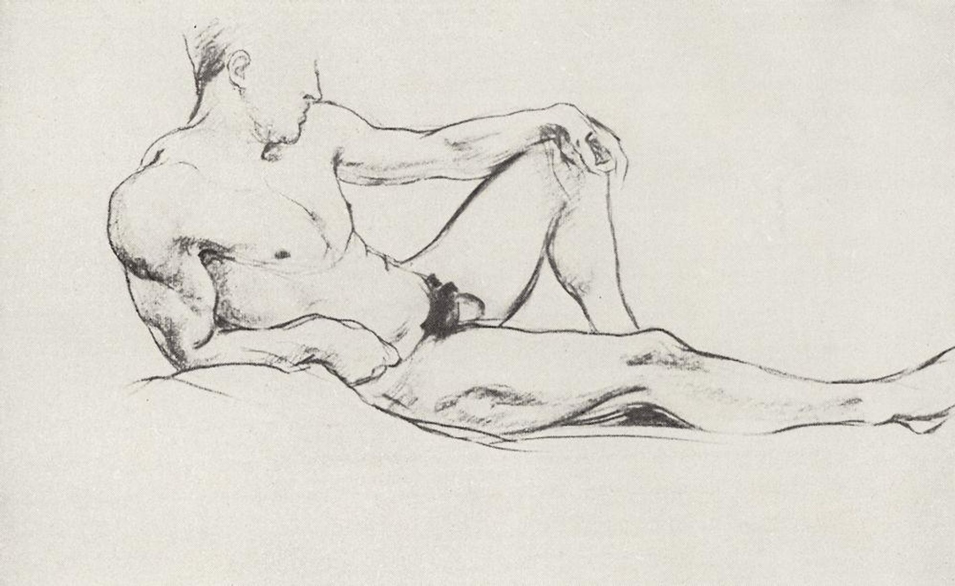 Sitter by Kuzma Petrov-Vodkin
