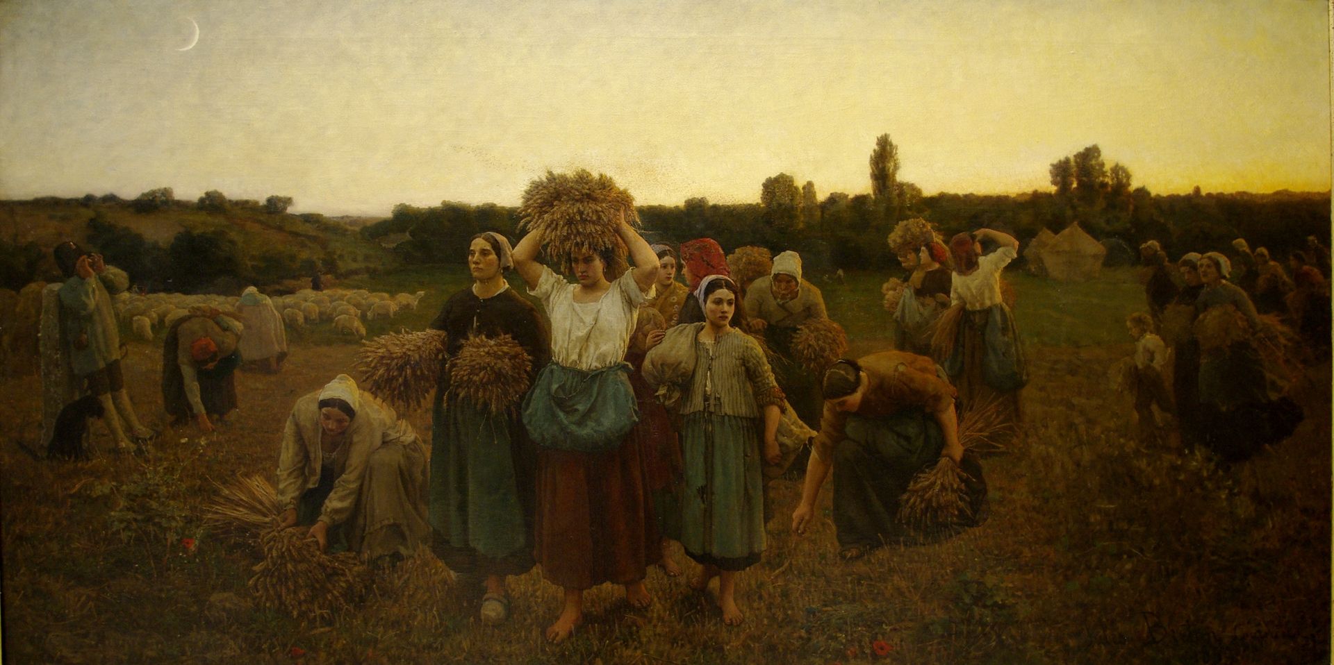 The Recall of the Gleaners - Jules Breton | Artera