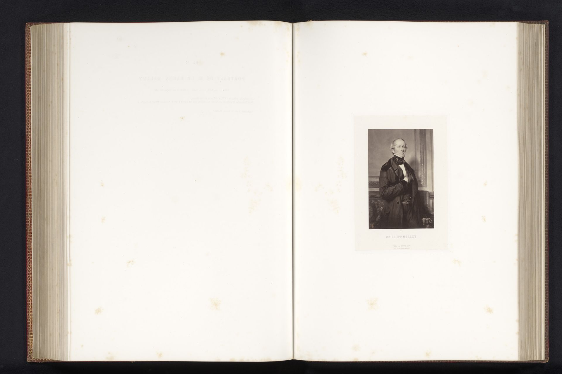 Fotoreproductie van een geschilderd portret van James Mallet door Paul Delaroche by Robert Jefferson Bingham