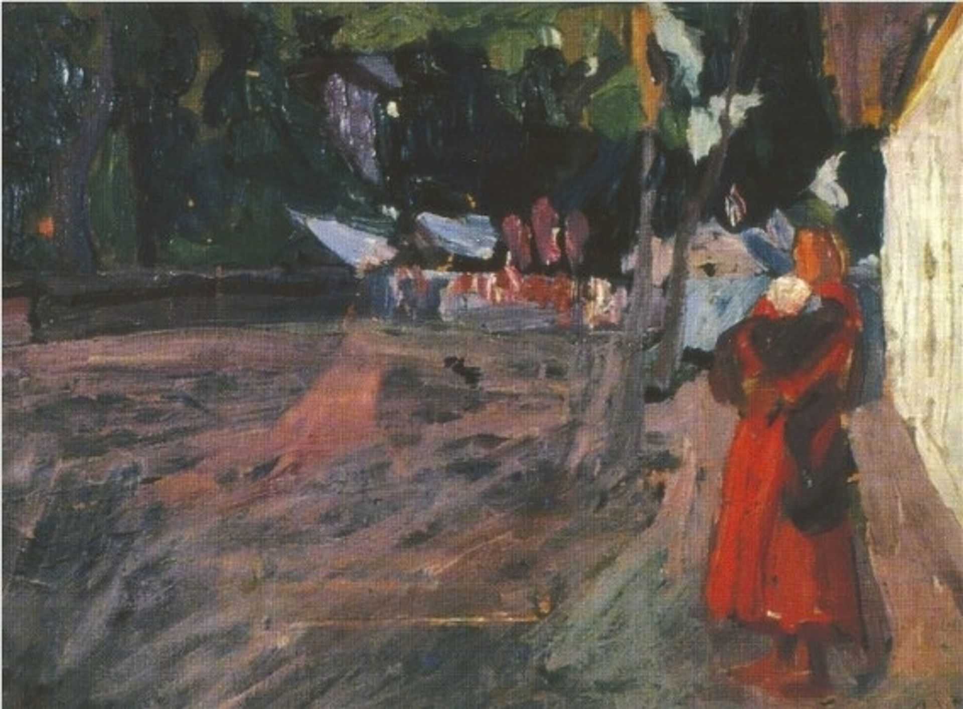 A Woman on a Street by Oleksa Novakivskyi