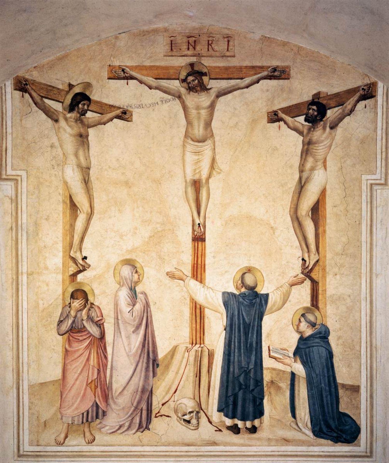 Crucifixion with Mourners and Sts. Dominic and Thomas Aquinas by Fra Angelico