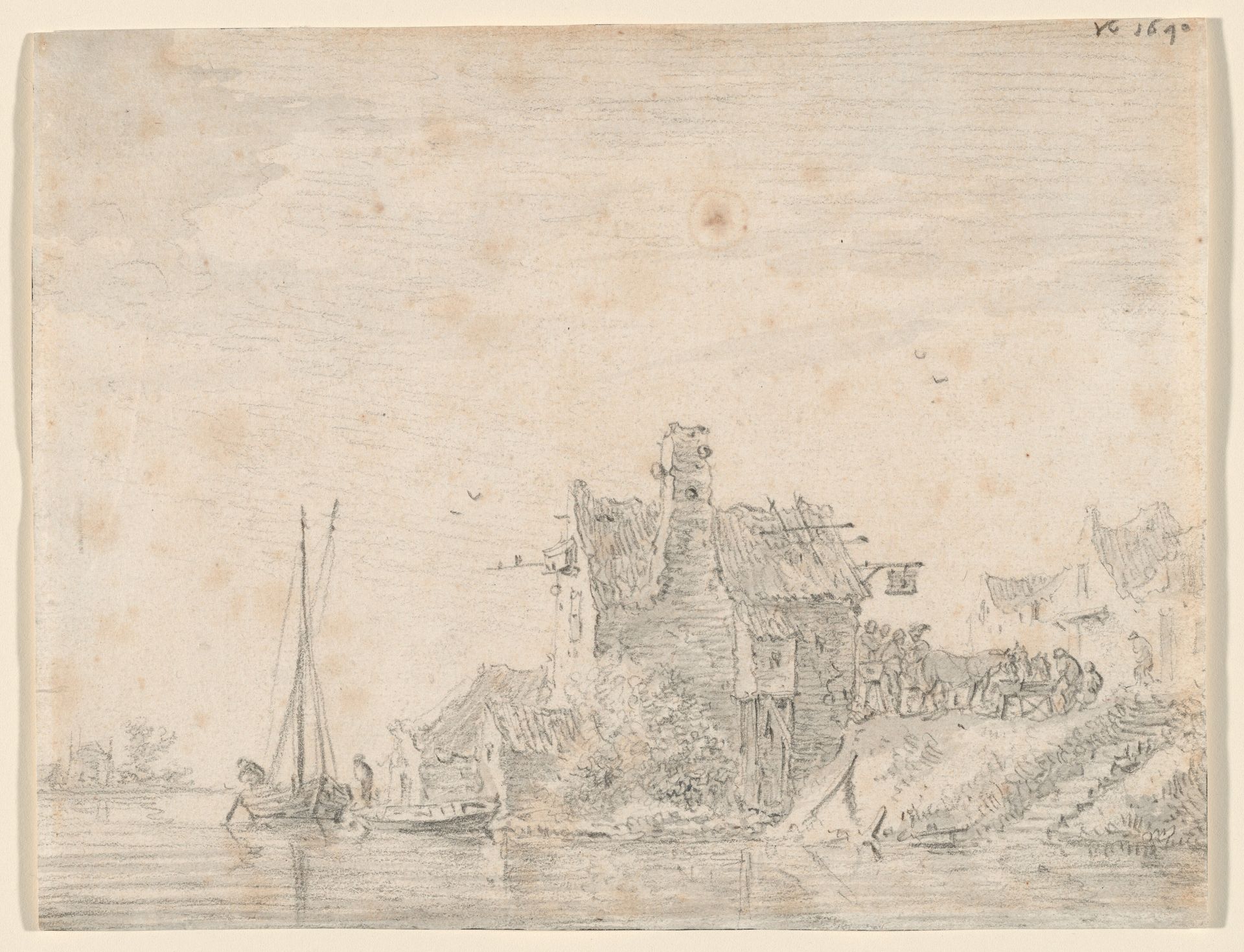 A Tavern by a River by Jan van Goyen