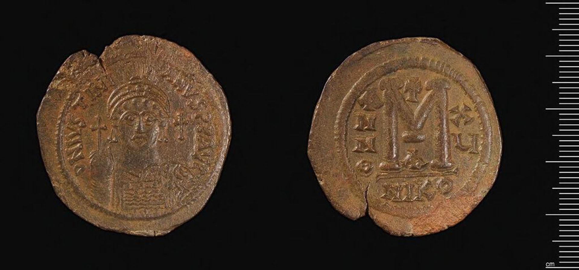 Coin of Justinian I by Justinian I