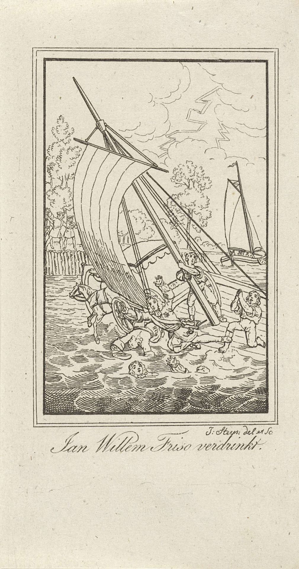 Verdrinkingsdood van prins Johan Willem Friso by Johannes Steyn