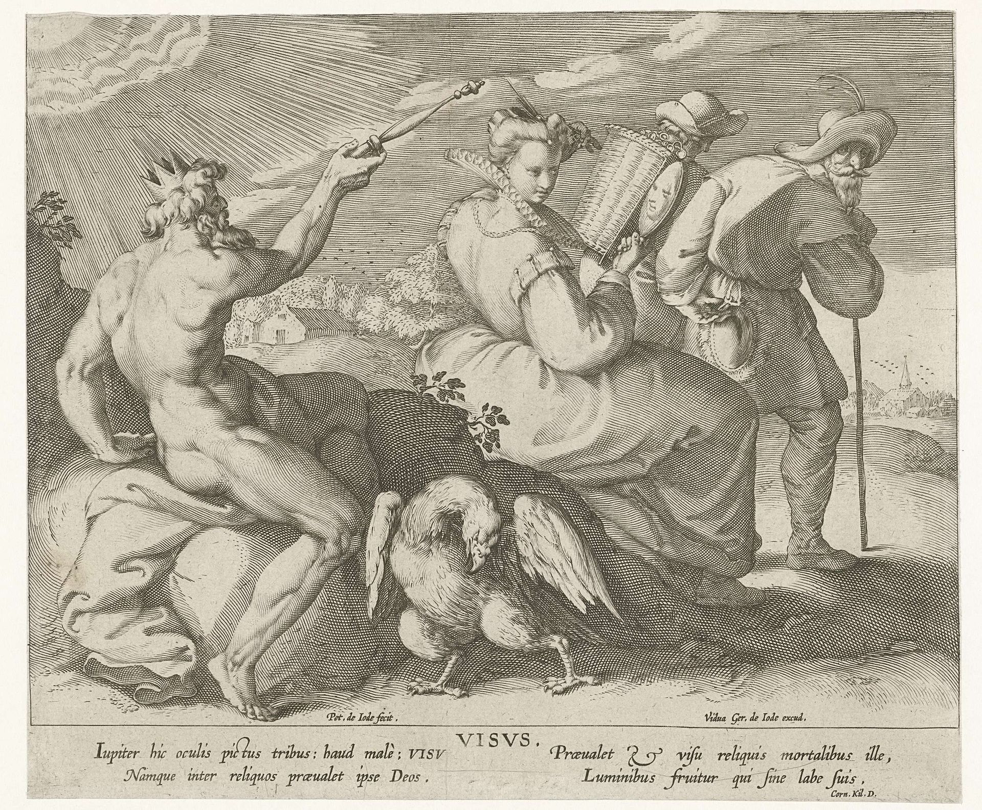 Gezicht by Pieter de Jode I