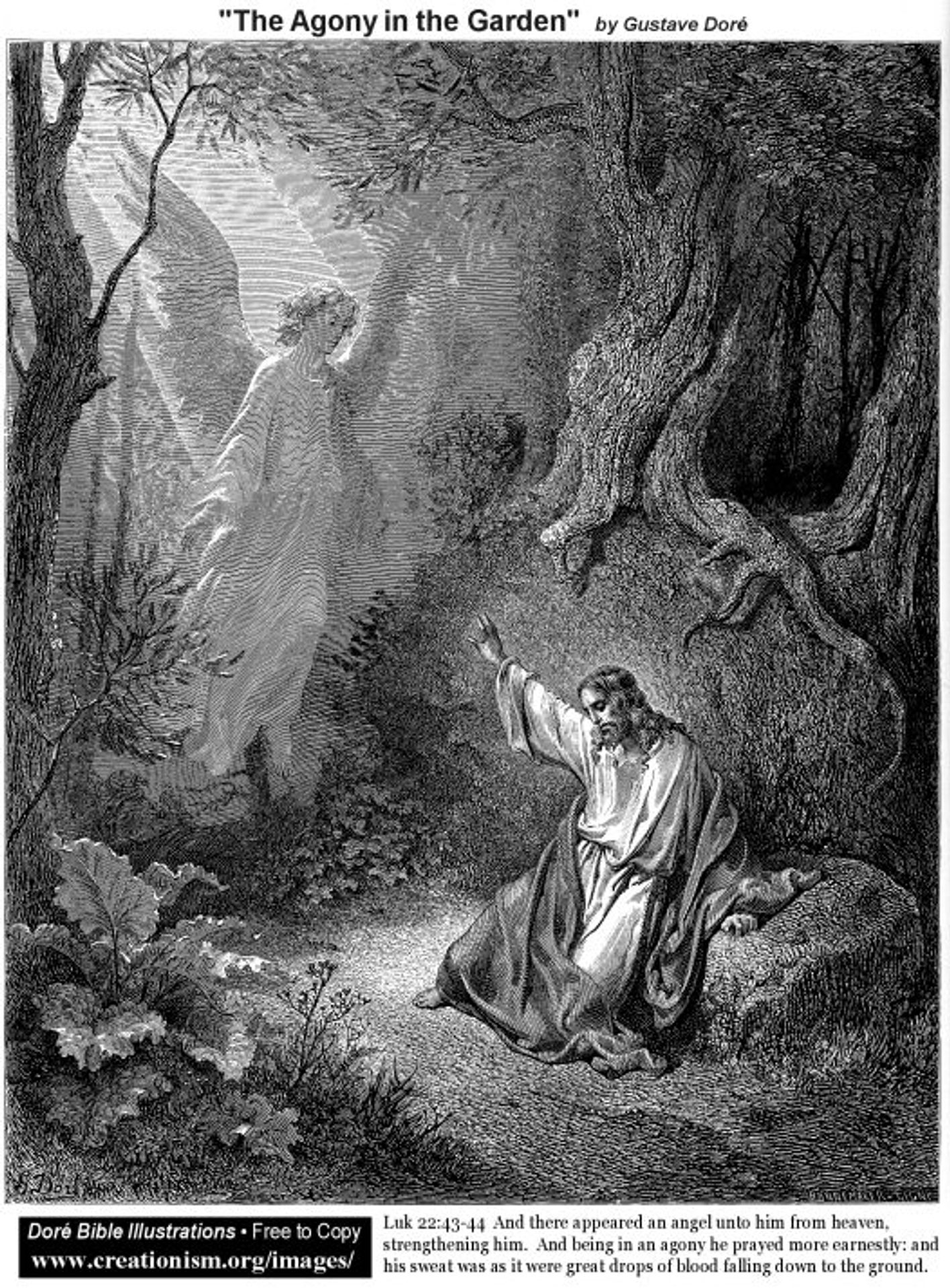 The Agony In The Garden by Gustave Dore