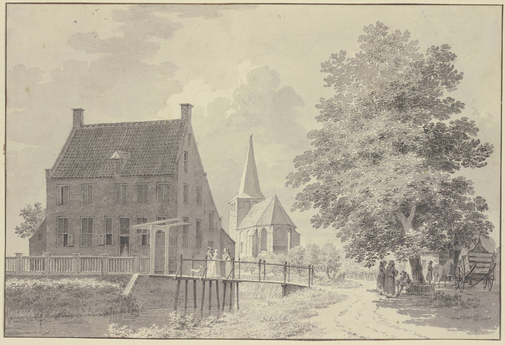 Schloss Croy im Dorf Aarle-Rixtel by Cornelis Pronk