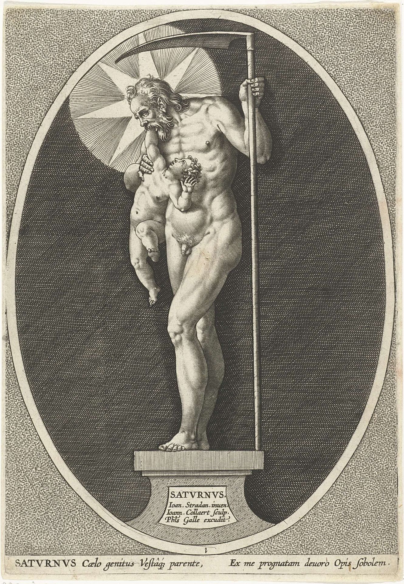 Saturnus by Jan (II) Collaert