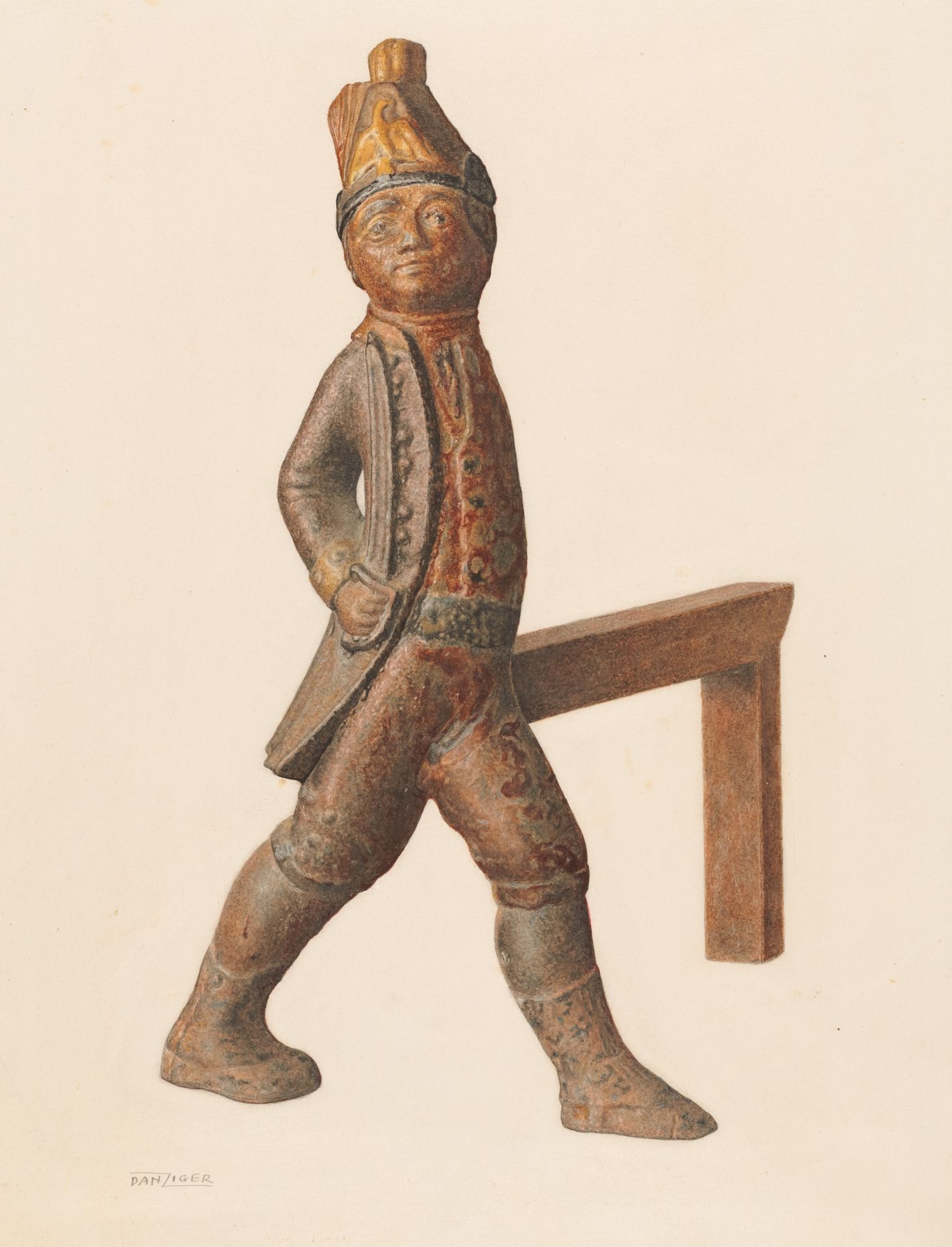 Andiron by Isidore Danziger