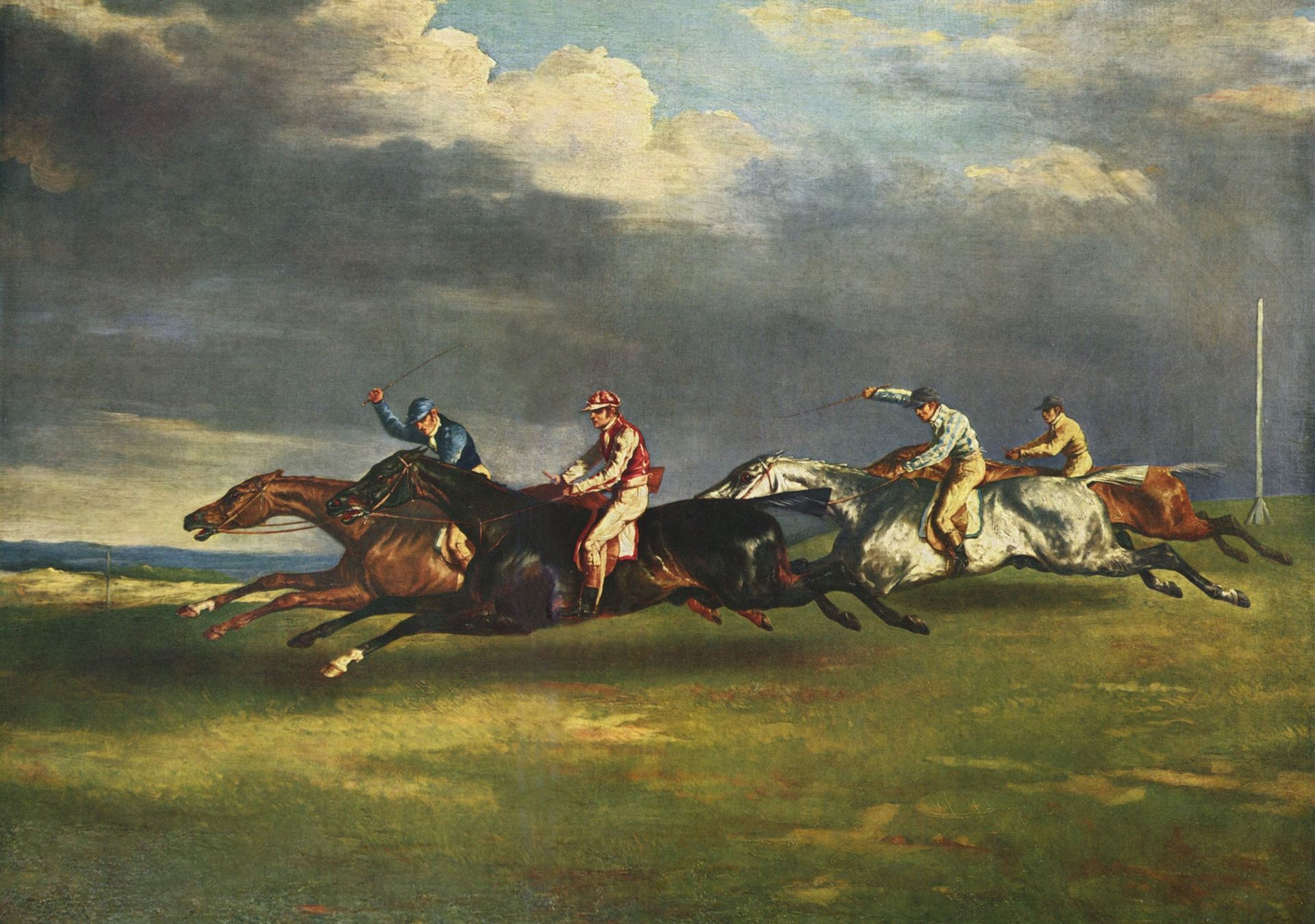 The Epsom Derby by Théodore Géricault