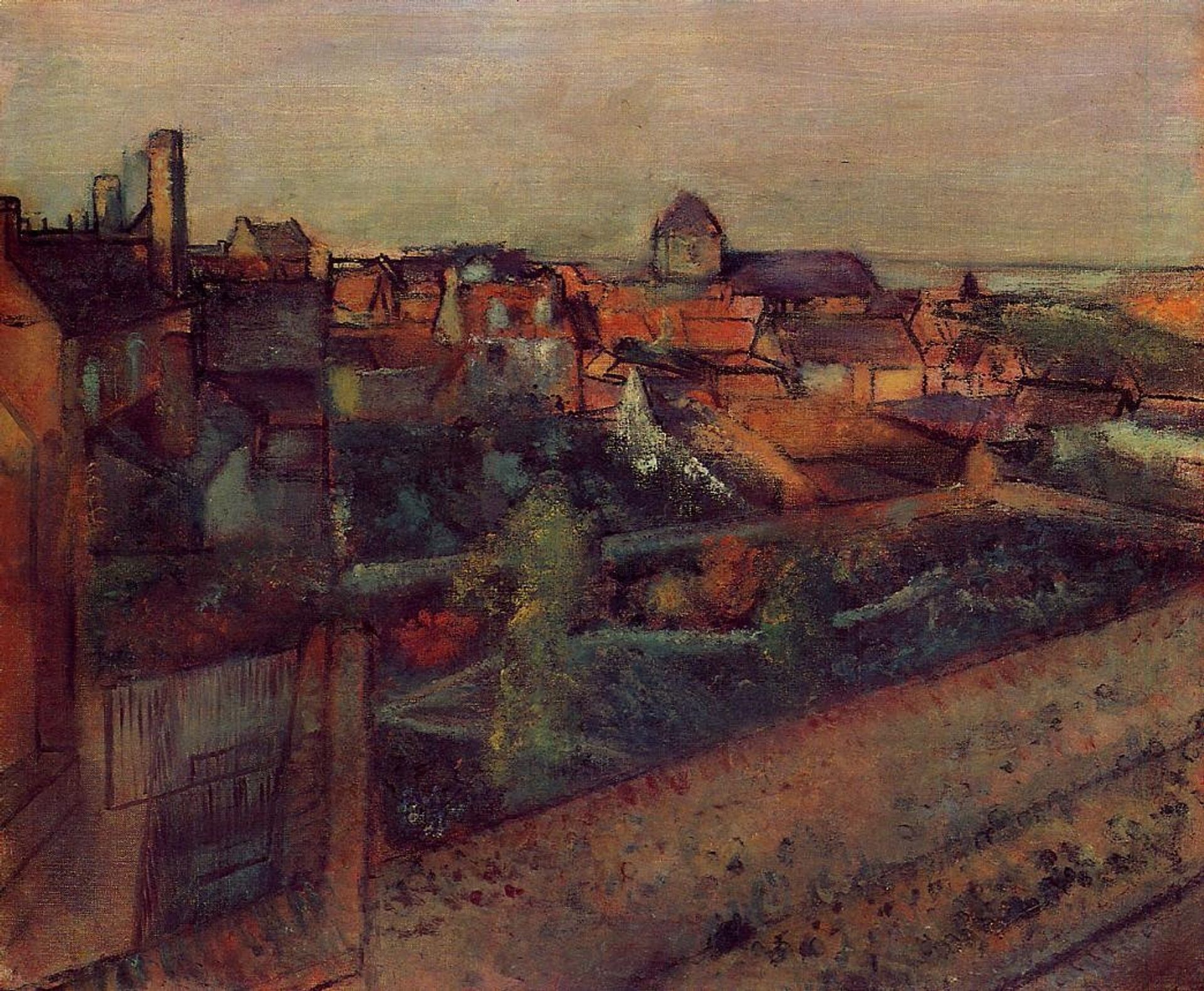 View of Saint-Valery-sur-Somme by Edgar Degas
