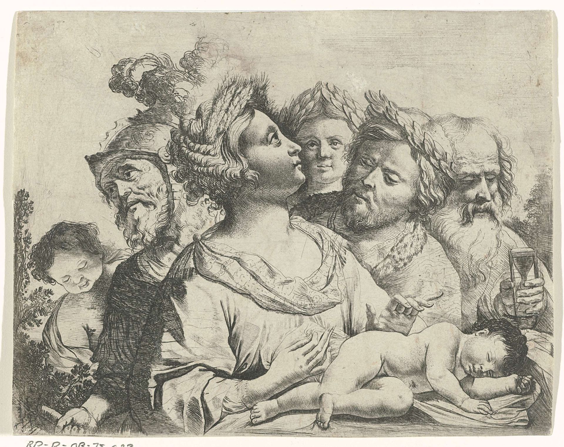 Ceres, Mars en Saturnus (De vier leeftijden) by Frans van (II) Mieris