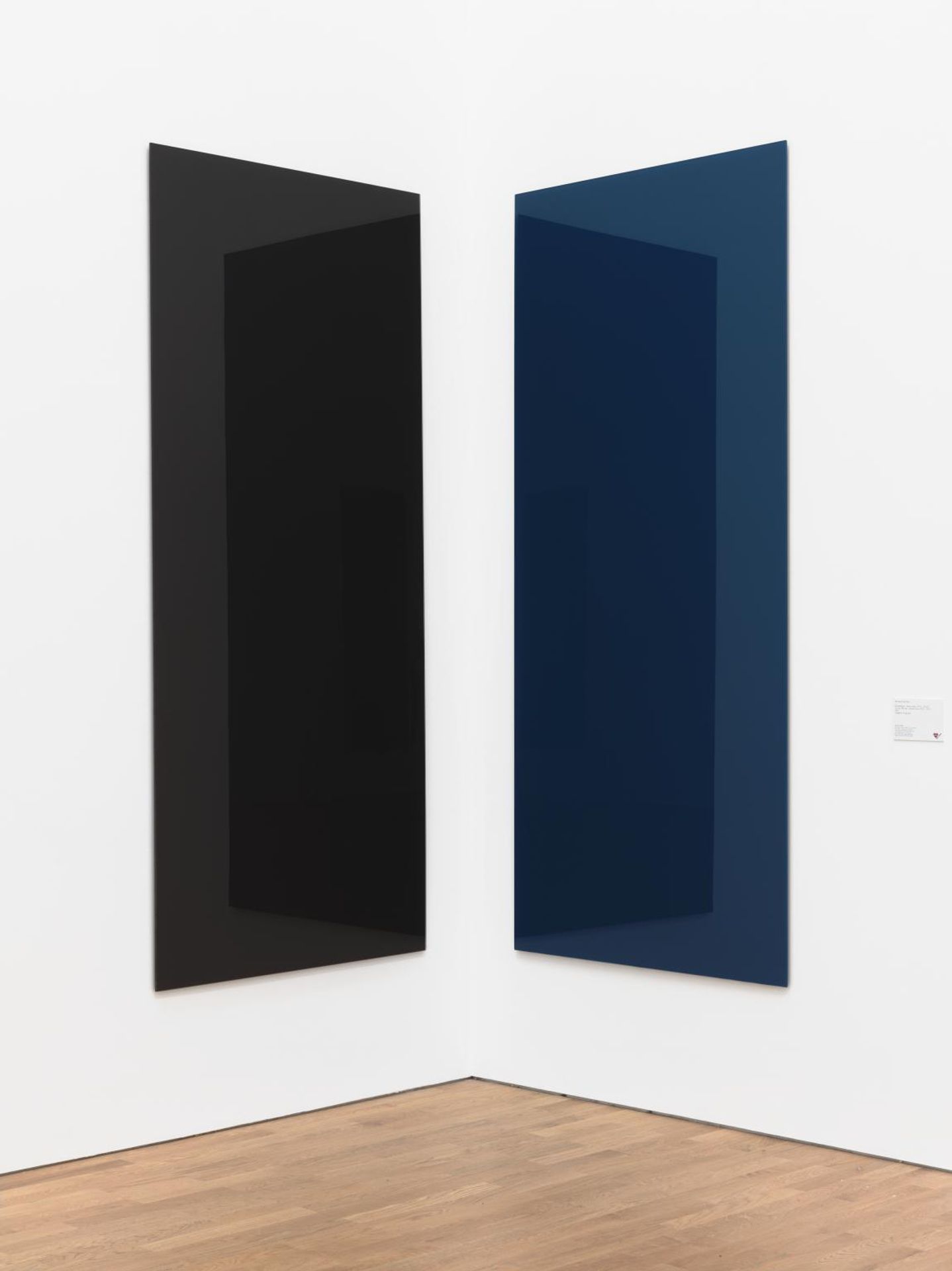 Corner Mirror, brown-blue (737-1, 737-2) by Gerhard Richter