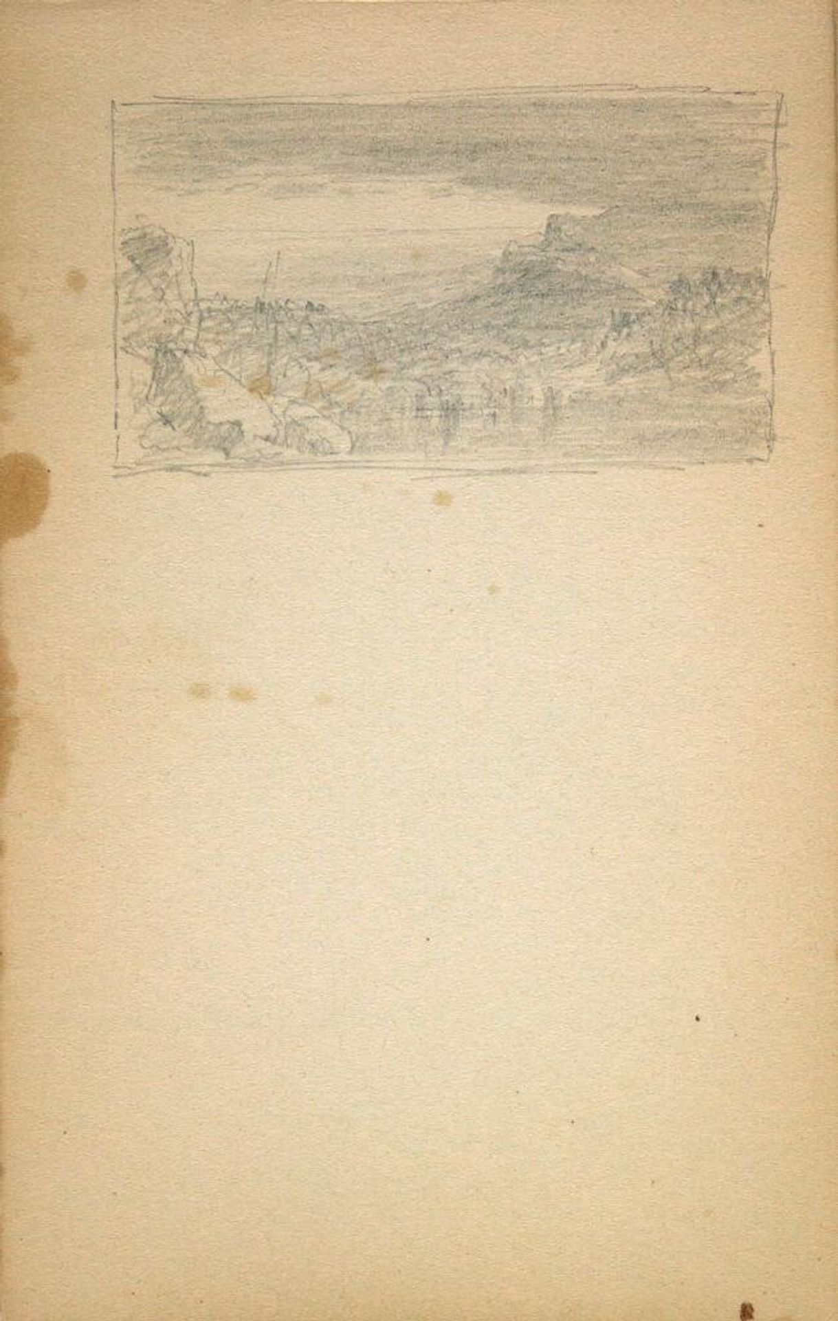 Small Landscape; verso: Landscape by Sanford Robinson Gifford