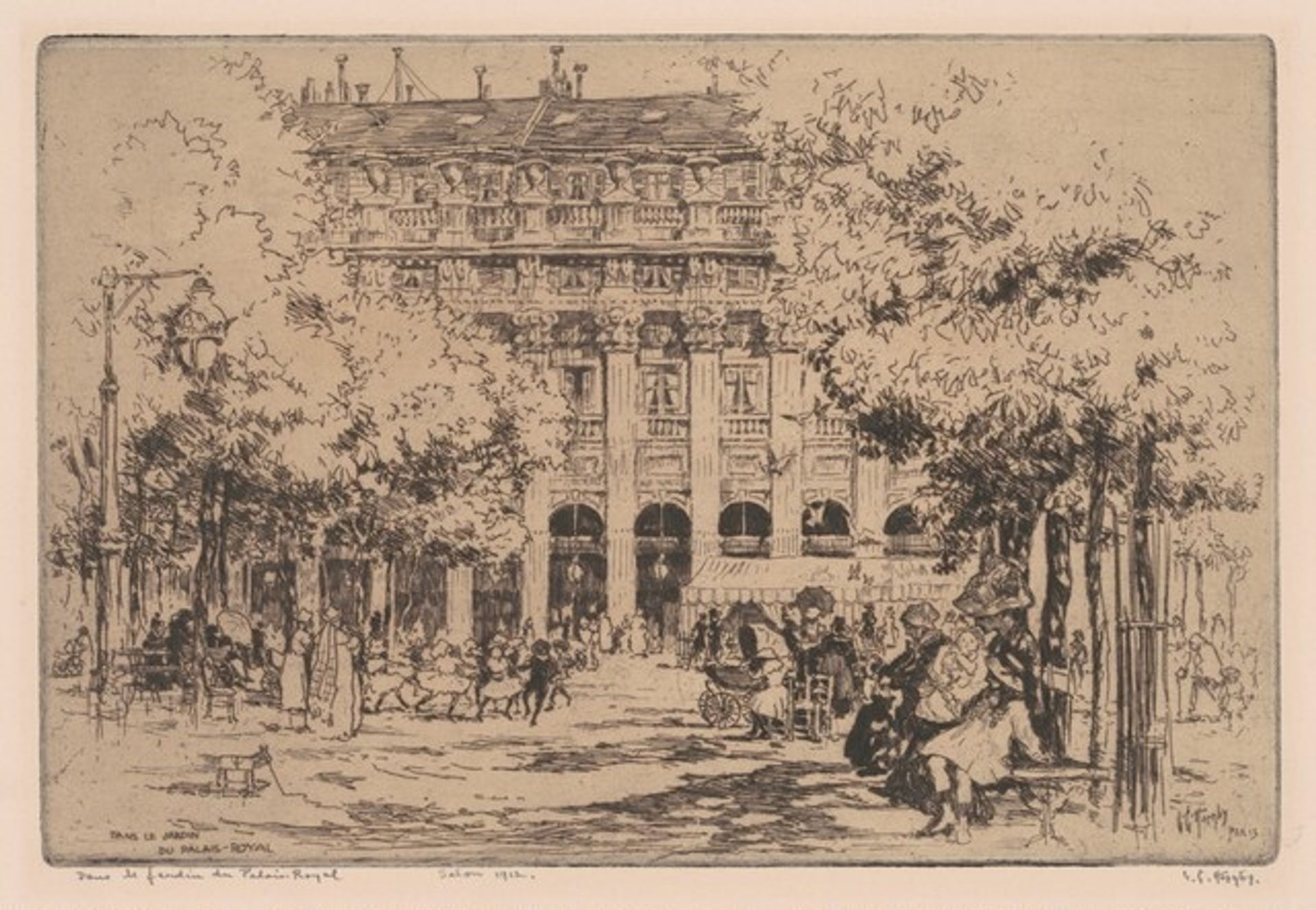 Dans le Jardin du Palais Royal by Lester George Hornby