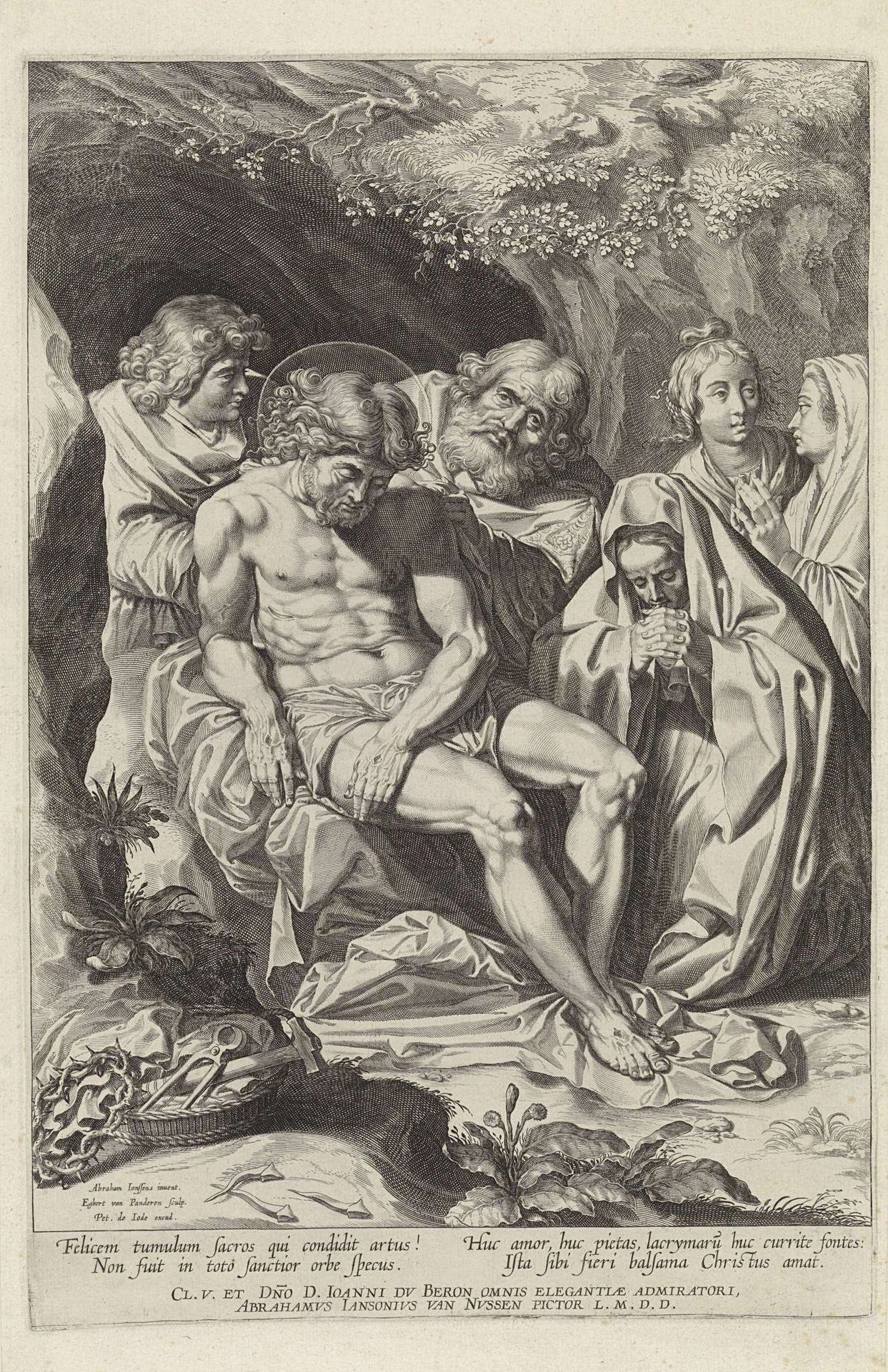 Graflegging van Christus by Egbert Van Panderen
