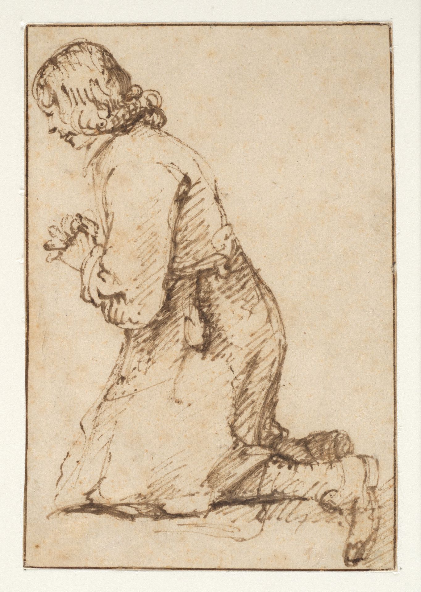A Praying Youth by Anthonie van Borssom