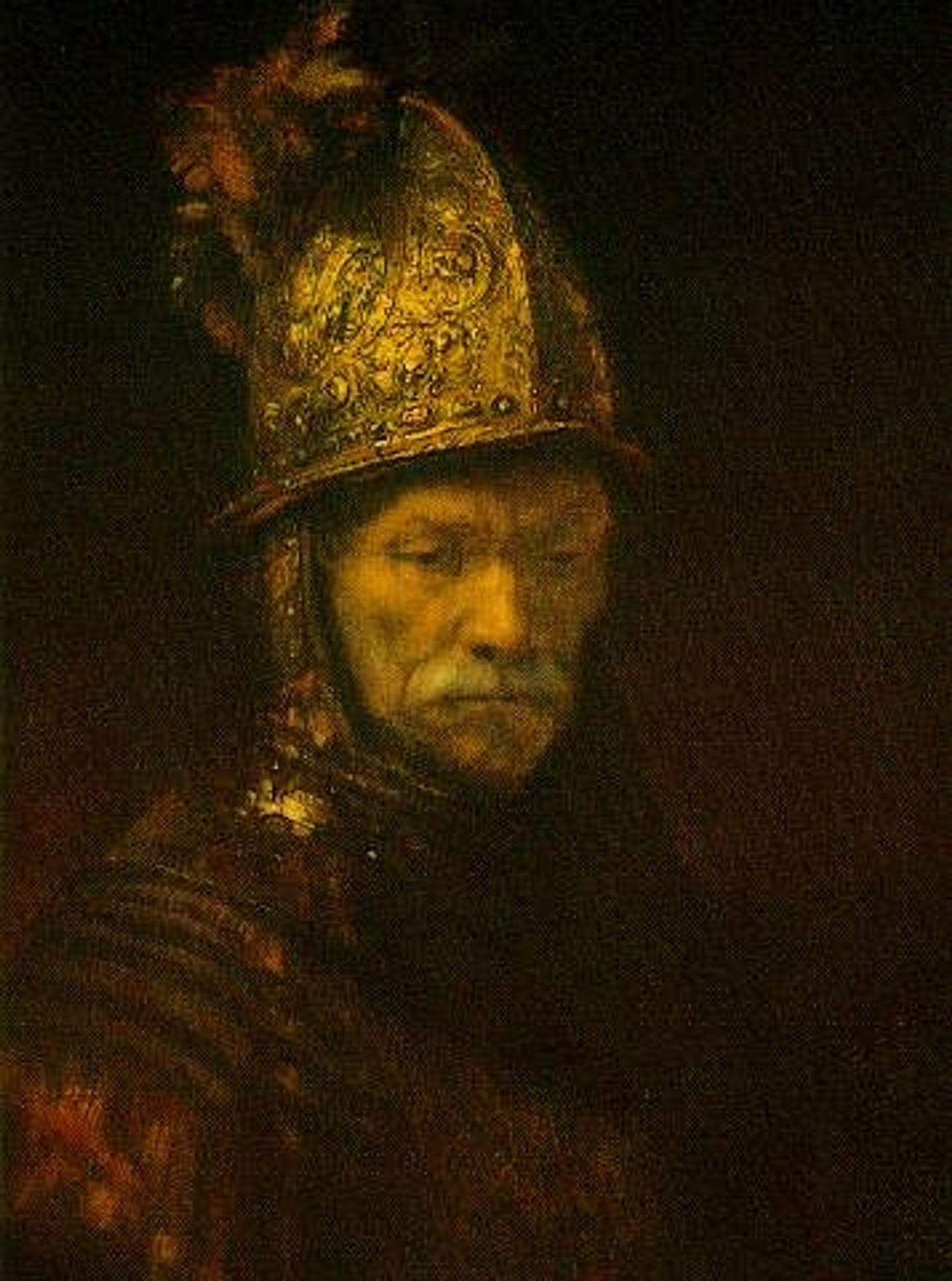 Portrait of a Man with a Golden Helmet by Rembrandt van Rijn
